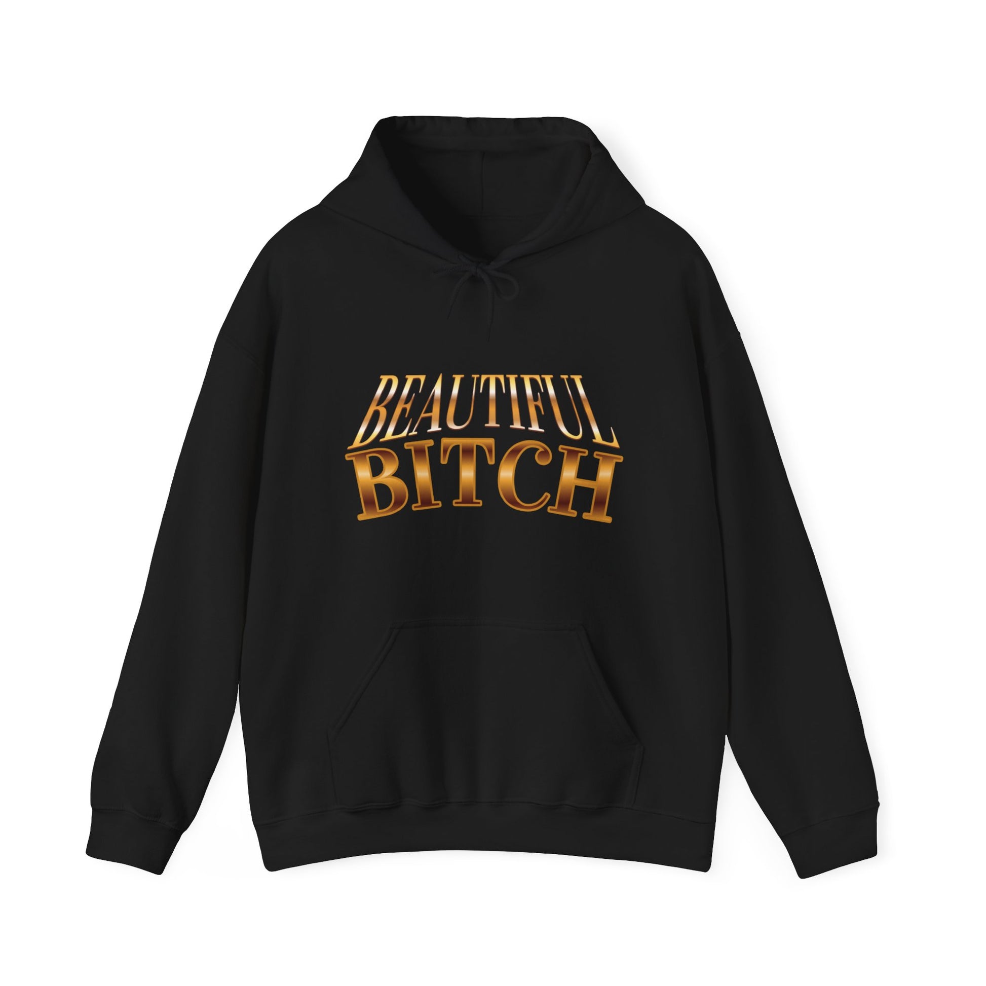 "Beautiful Bitch" - French Boston Unisex Heavy Blend™ Hooded Sweatshirt - French Boston