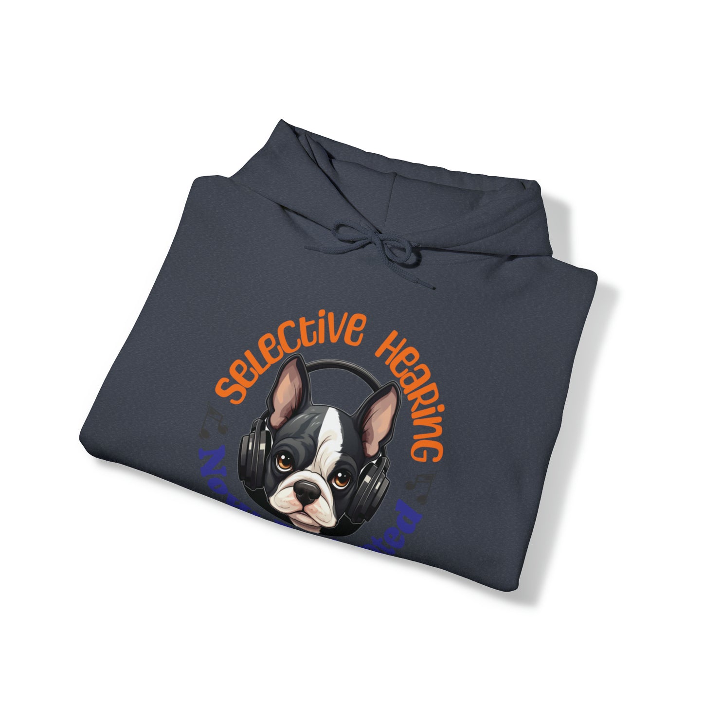 "Selective Hearing Now Activated" - Unisex Heavy Blend™ Hooded Sweatshirt - French Boston