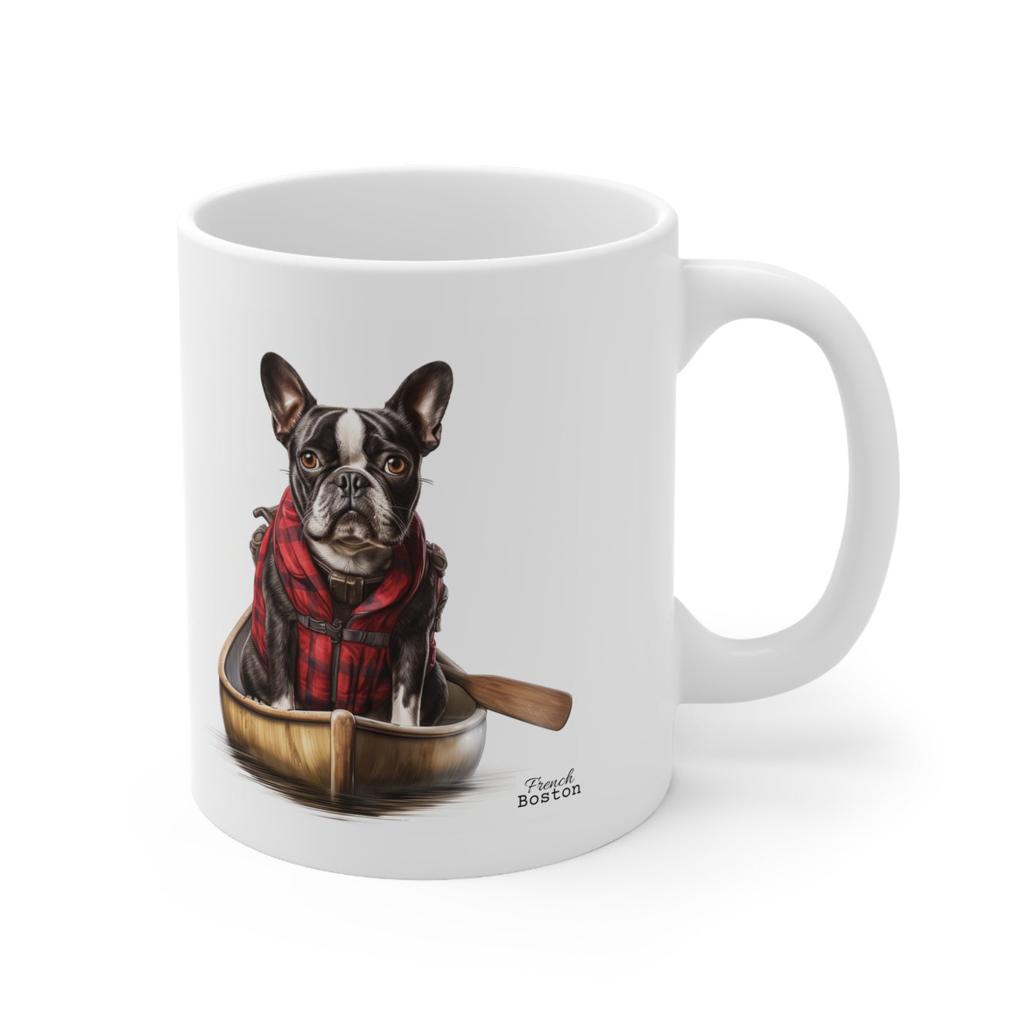 French Boston in Canoe Ceramic Mug 11oz - French Boston