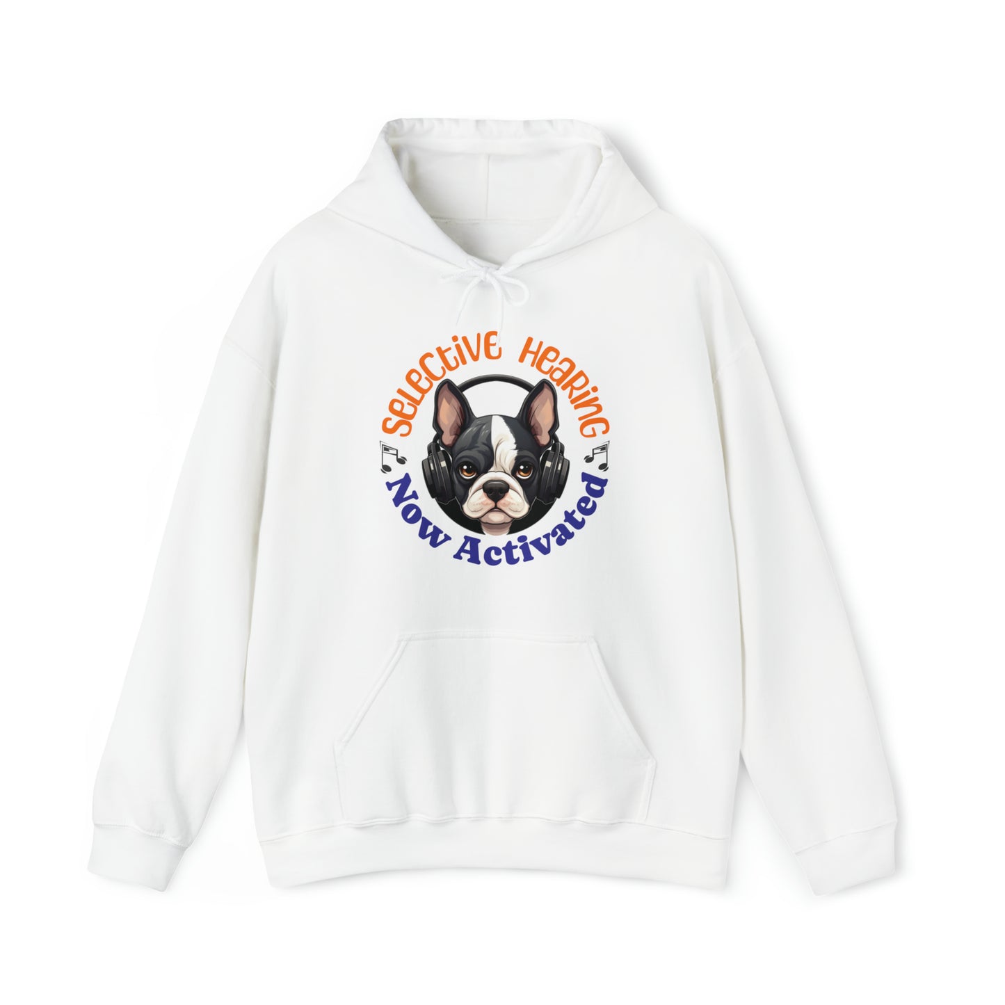 "Selective Hearing Now Activated" - Unisex Heavy Blend™ Hooded Sweatshirt - French Boston