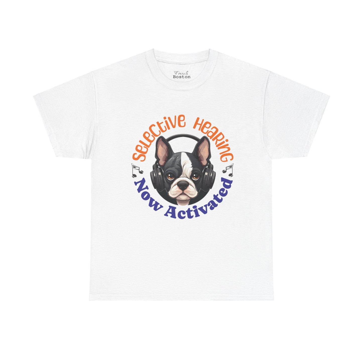 "Selective Hearing Now Activated" Unisex Heavy Cotton Tee