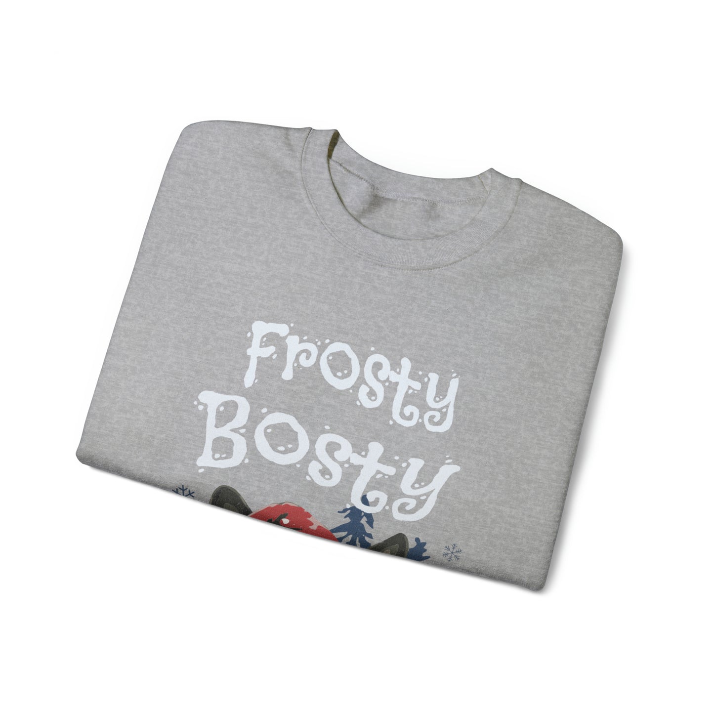 "Frosty Bosty" Christmas Unisex Crewneck Sweatshirt - French Boston