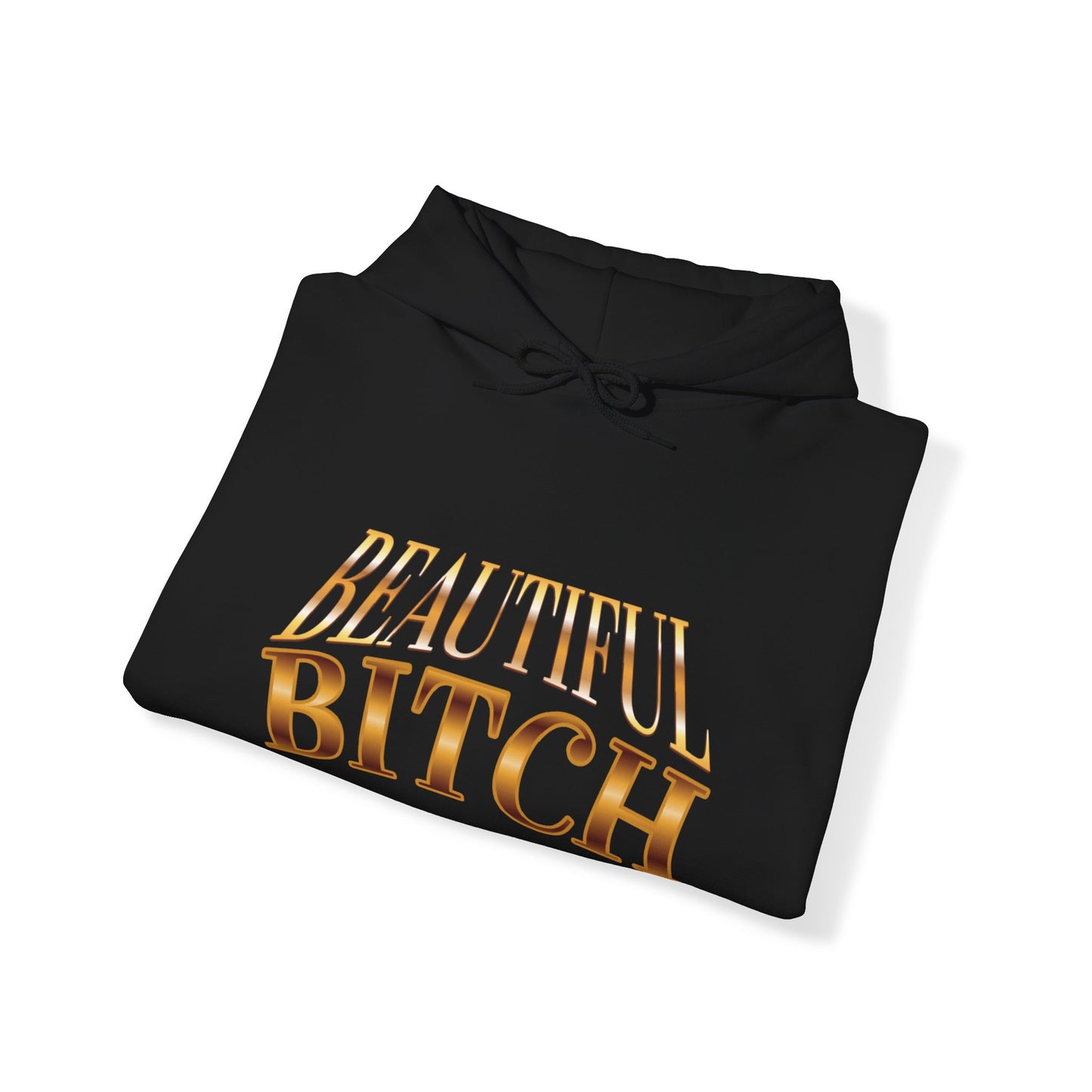 "Beautiful Bitch" - French Boston Unisex Heavy Blend™ Hooded Sweatshirt - French Boston