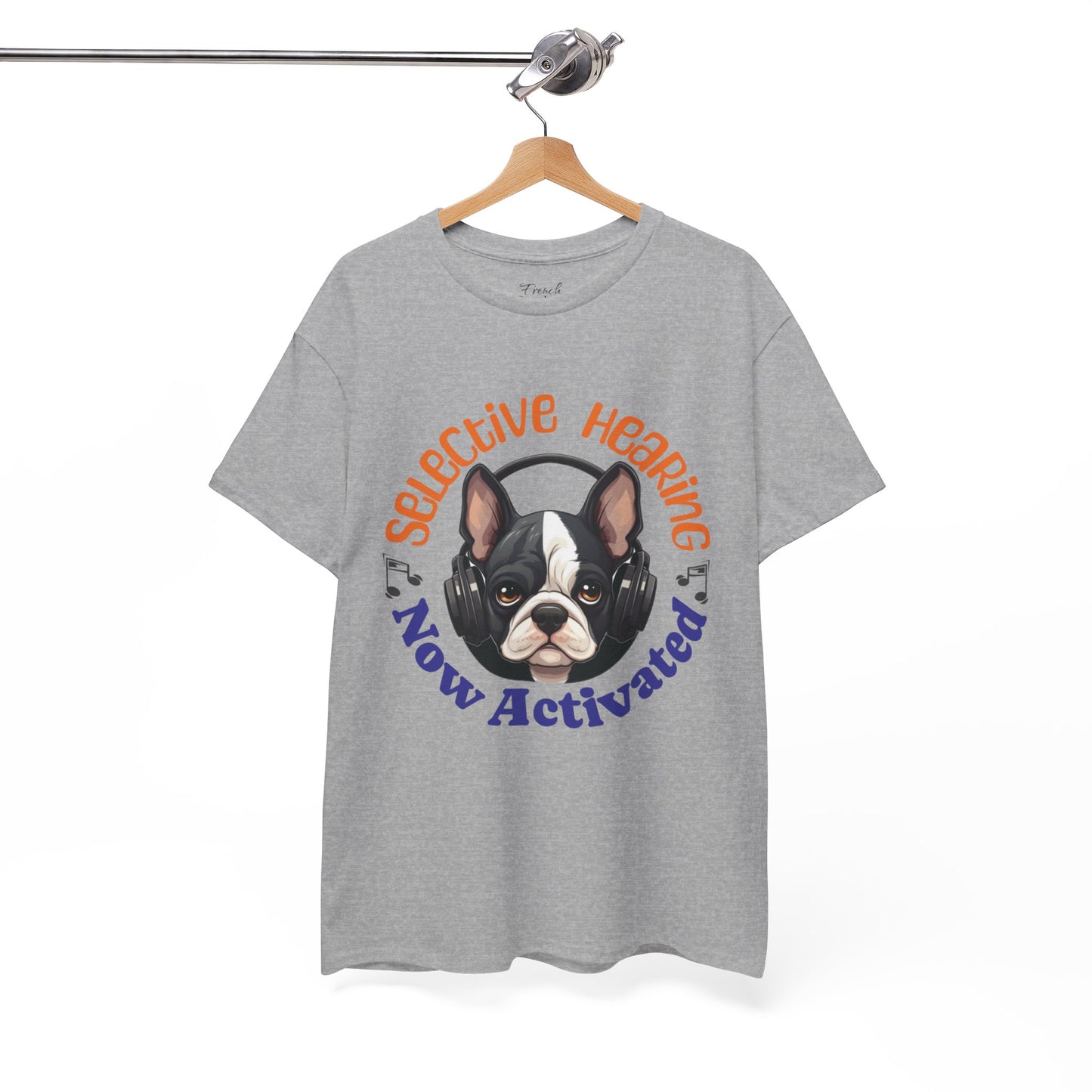 "Selective Hearing Now Activated" Unisex Heavy Cotton Tee