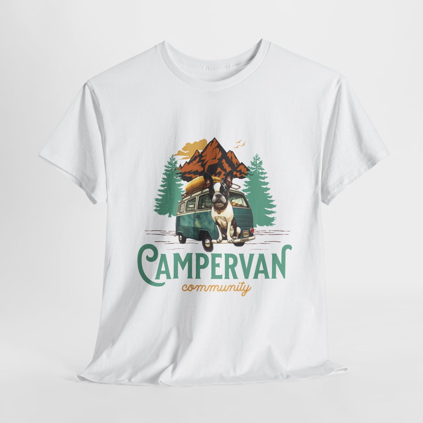 "Campervan Community" French Boston T-Shirt - 100% Cotton