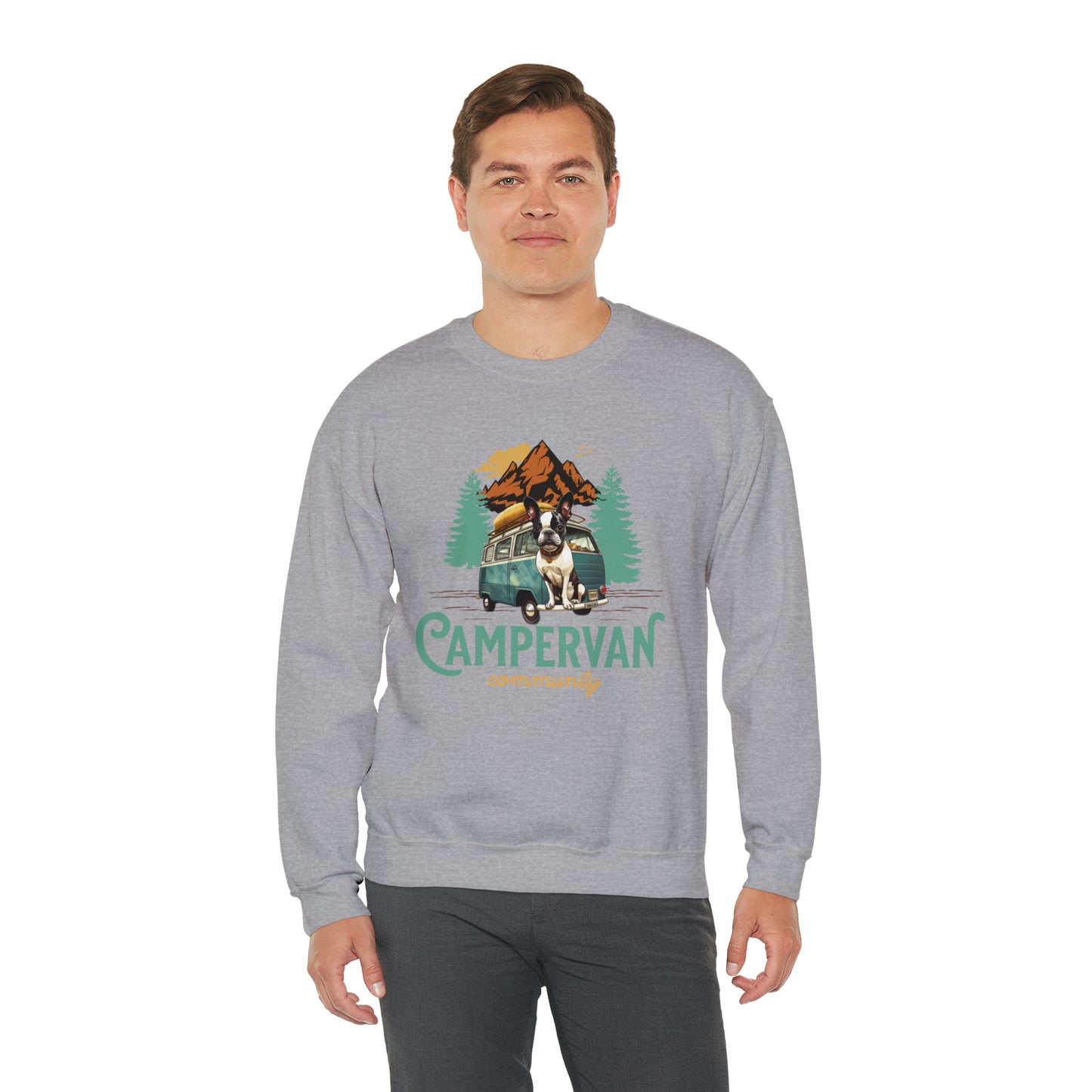 Campervan Community French Boston Unisex Crewneck Sweatshirt - French Boston