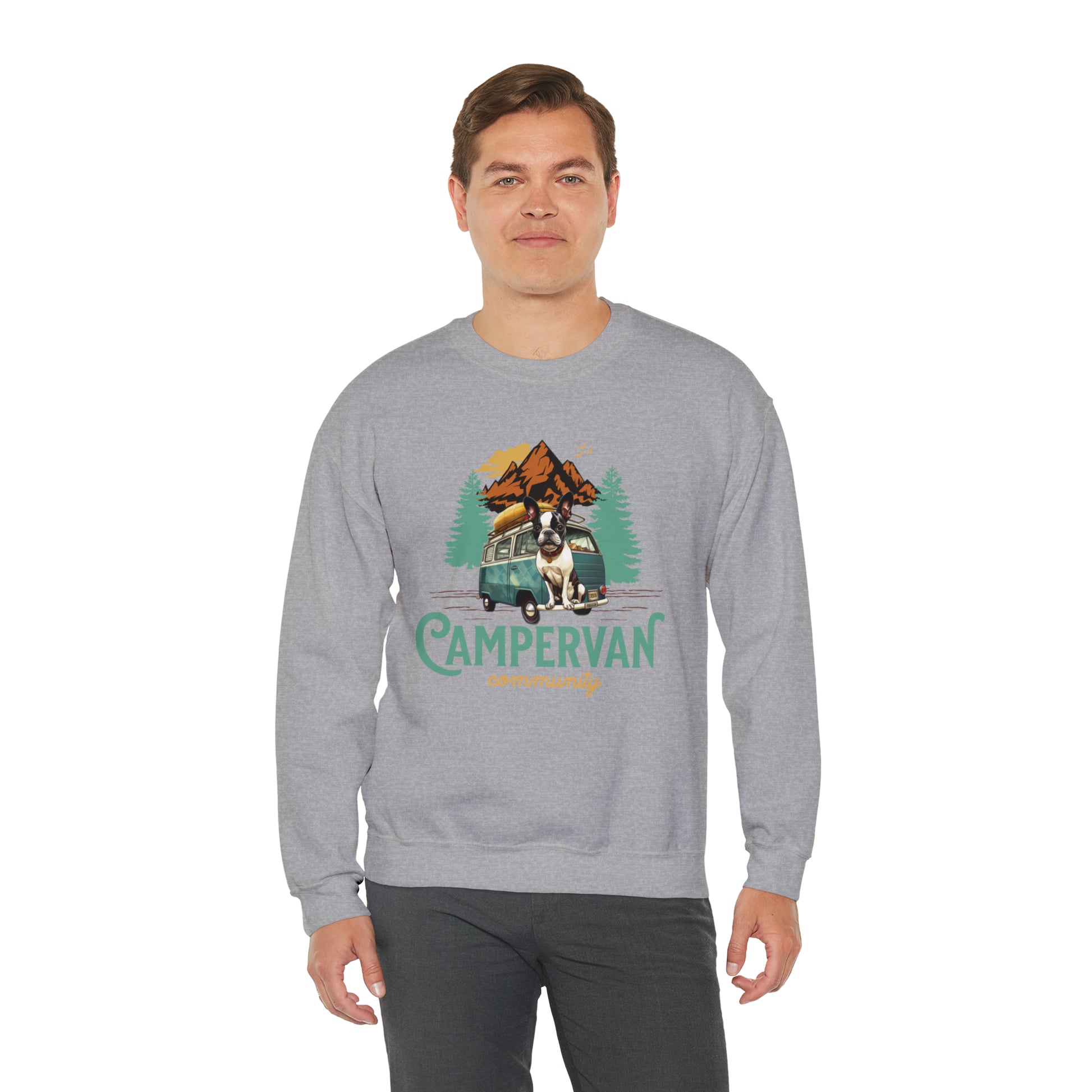 Campervan Community French Boston Unisex Crewneck Sweatshirt - French Boston