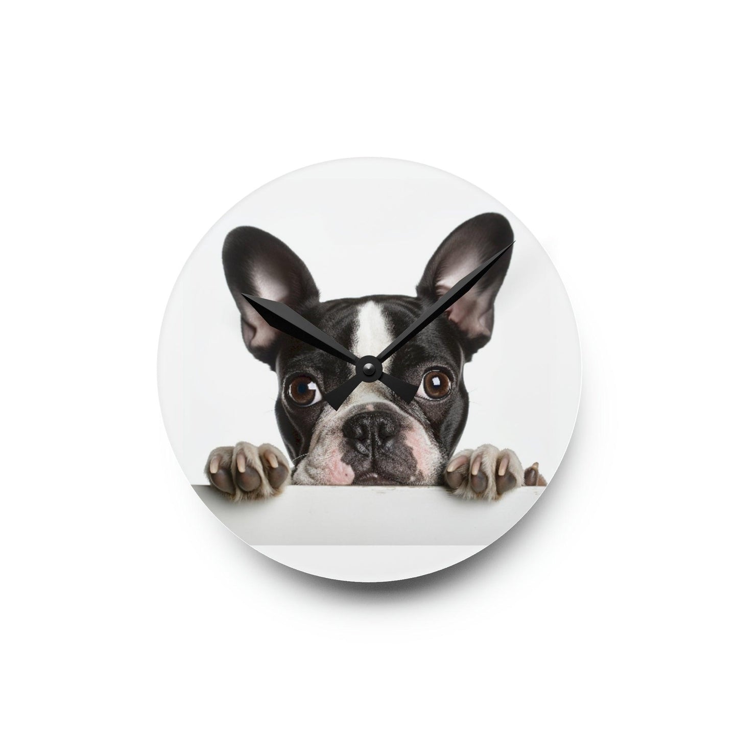 French Boston Acrylic Wall Clock - Round - French Boston