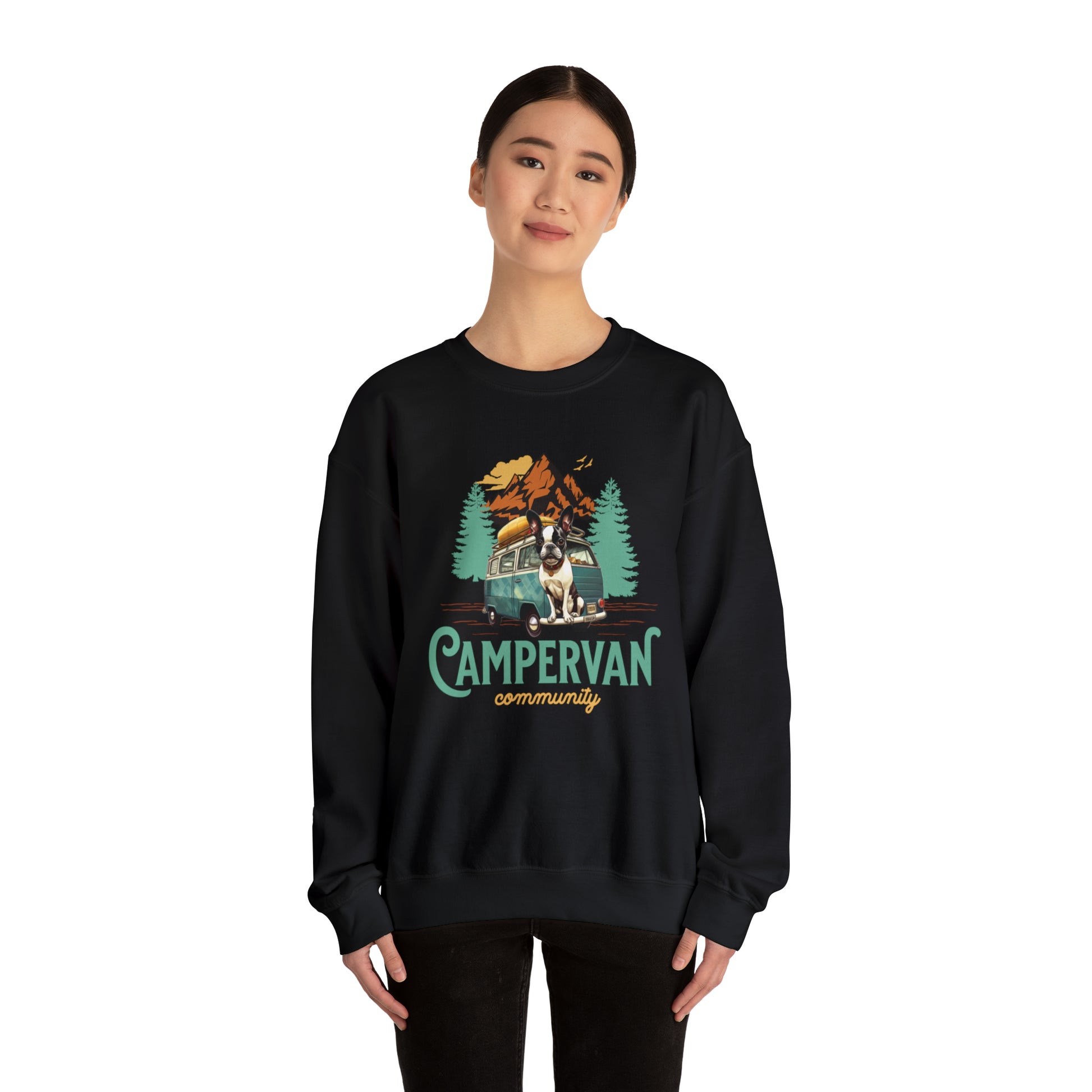 Campervan Community French Boston Unisex Crewneck Sweatshirt - French Boston