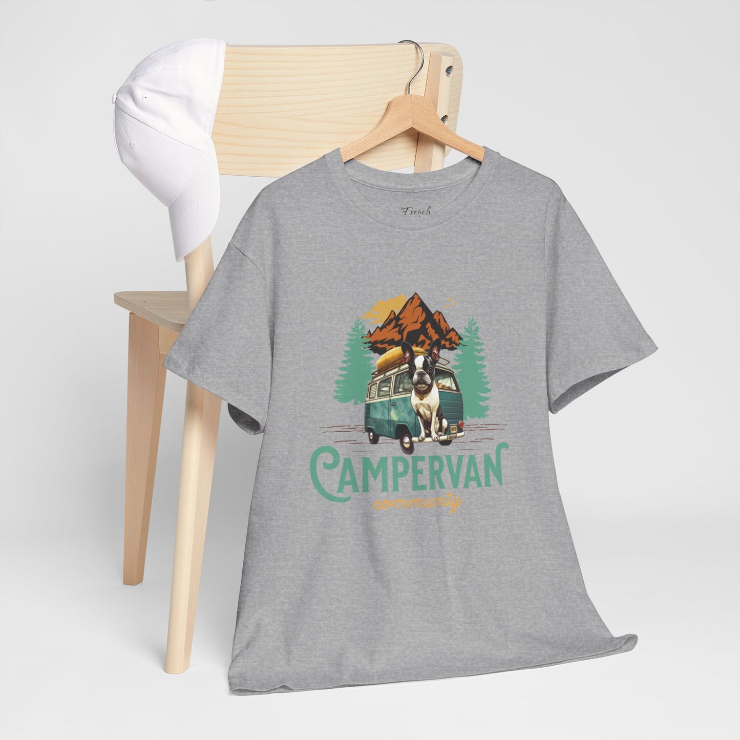 "Campervan Community" French Boston T-Shirt - 100% Cotton