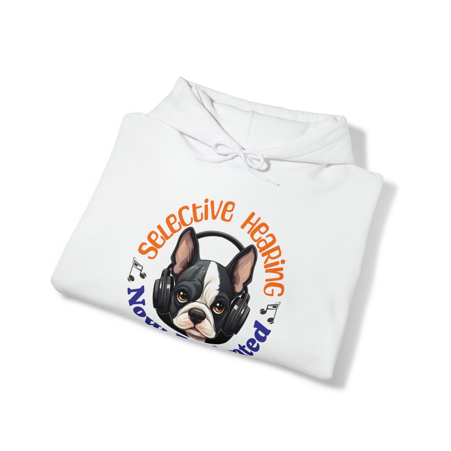 "Selective Hearing Now Activated" - Unisex Heavy Blend™ Hooded Sweatshirt - French Boston