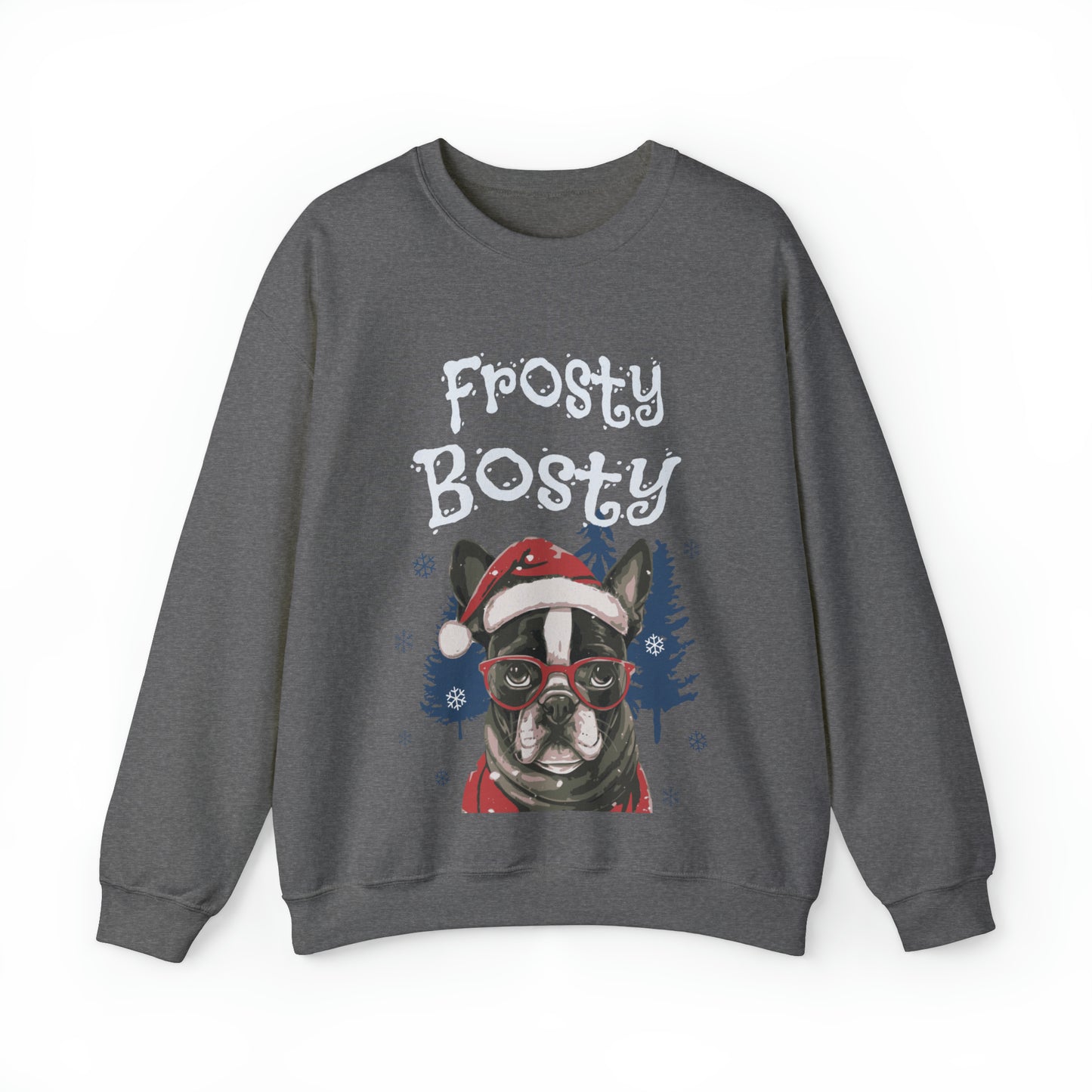 "Frosty Bosty" Christmas Unisex Crewneck Sweatshirt - French Boston