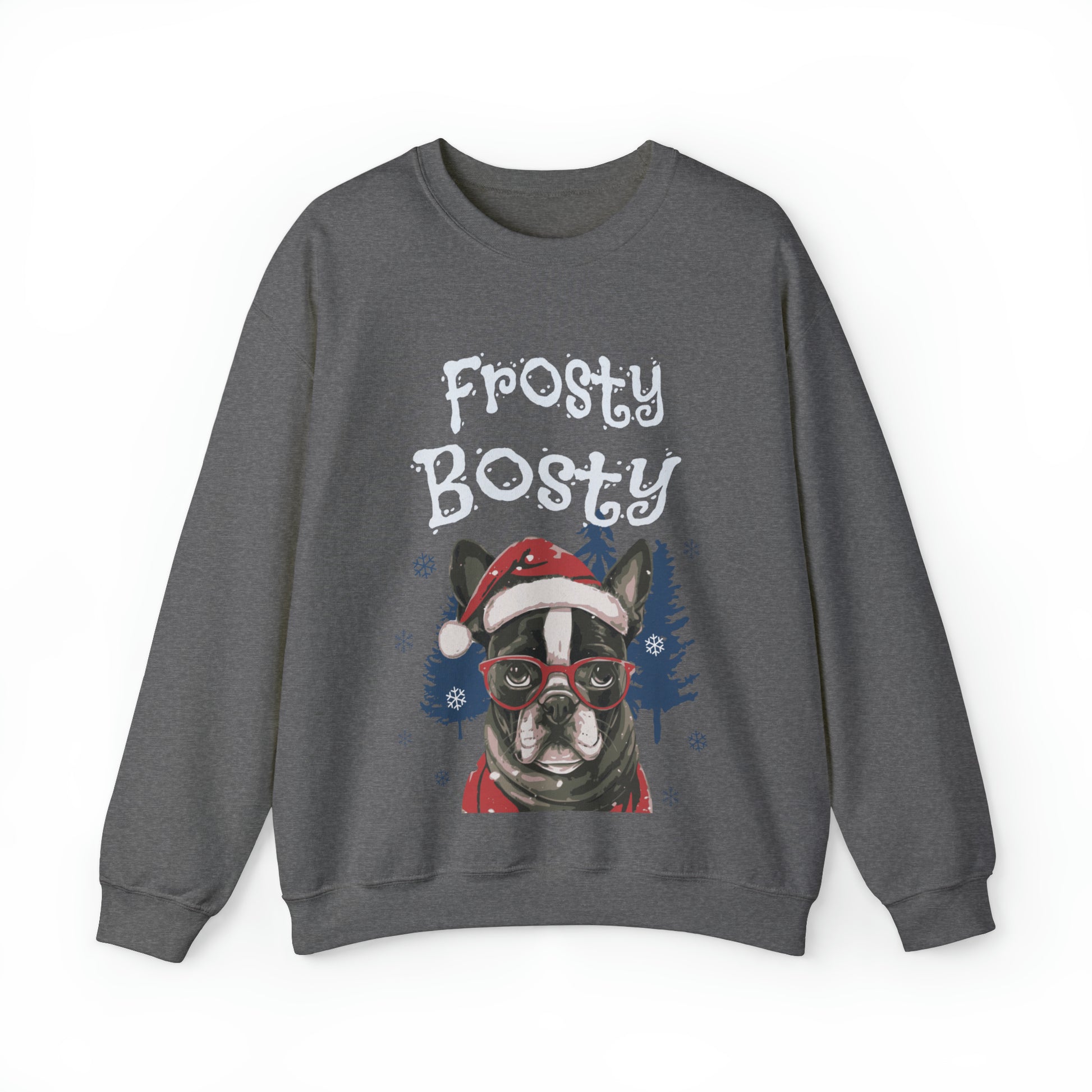 "Frosty Bosty" Christmas Unisex Crewneck Sweatshirt - French Boston