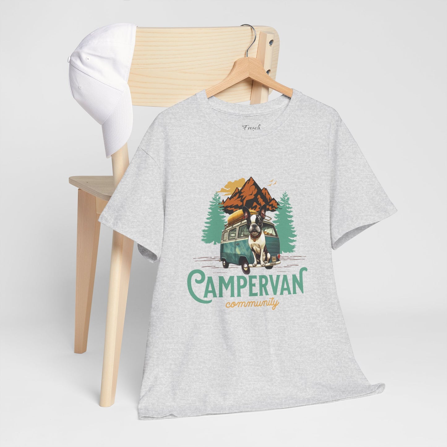 "Campervan Community" French Boston T-Shirt - 100% Cotton