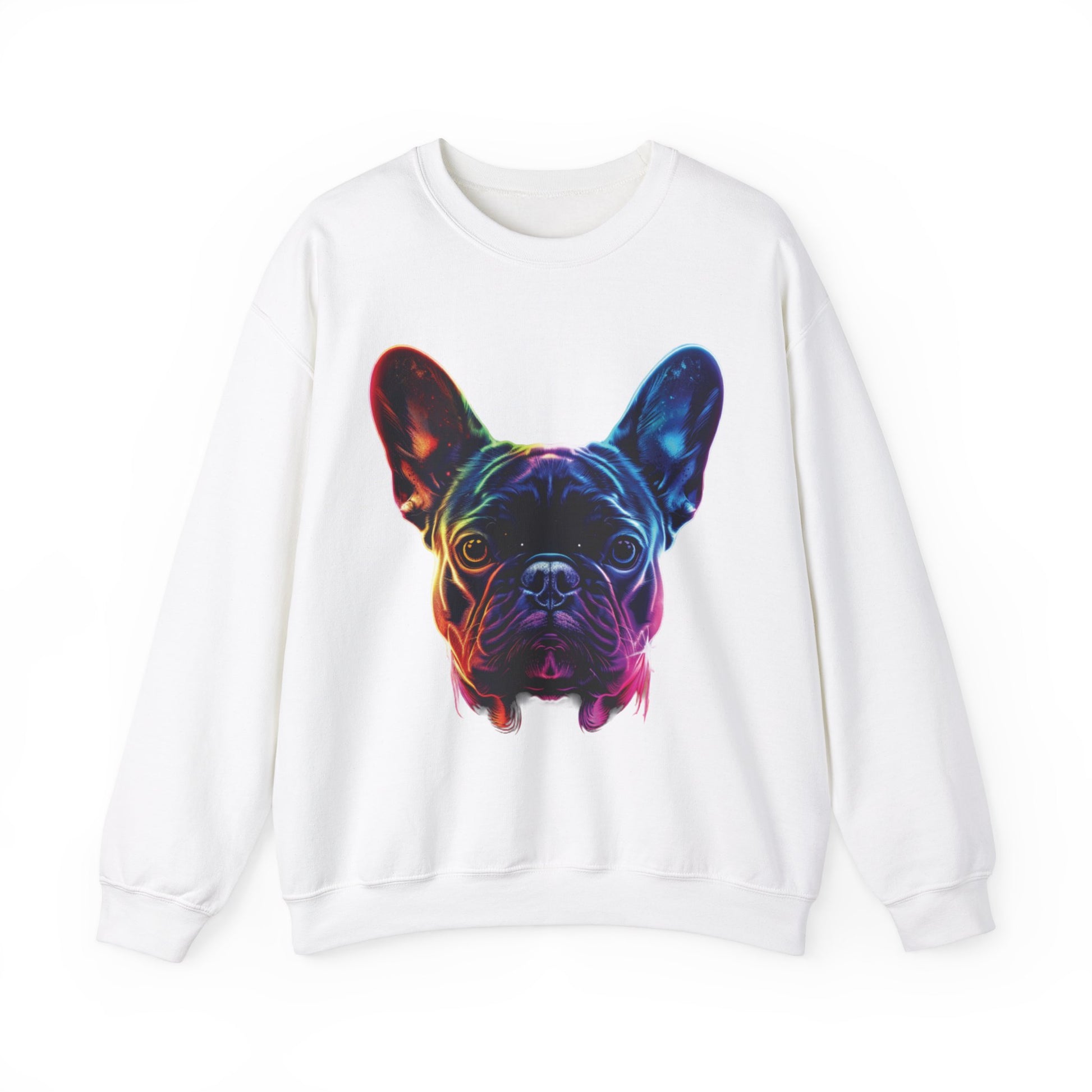 Neon French Bulldog Themed Sweatshirt - French Boston