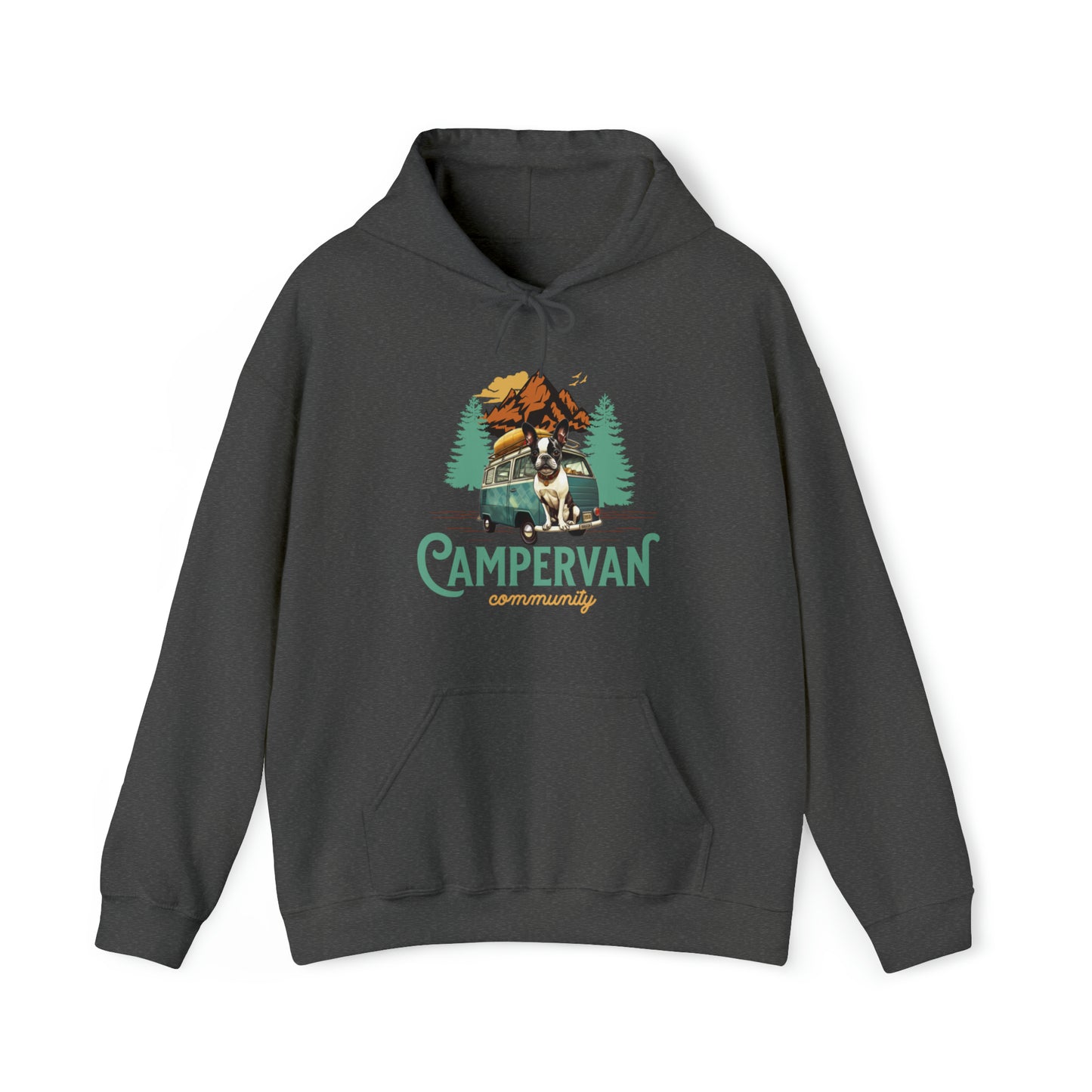 "Campervan Community" - French Boston Unisex Heavy Blend™ Hooded Sweatshirt - French Boston