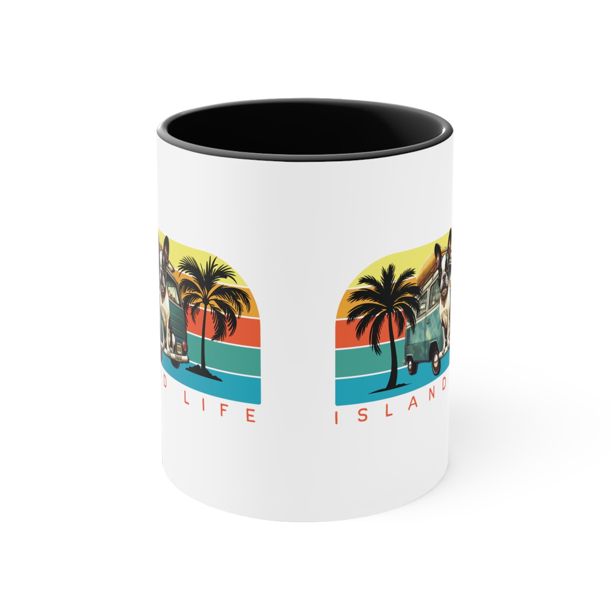 "Island Life" French French Boston Retro Mug - French Boston