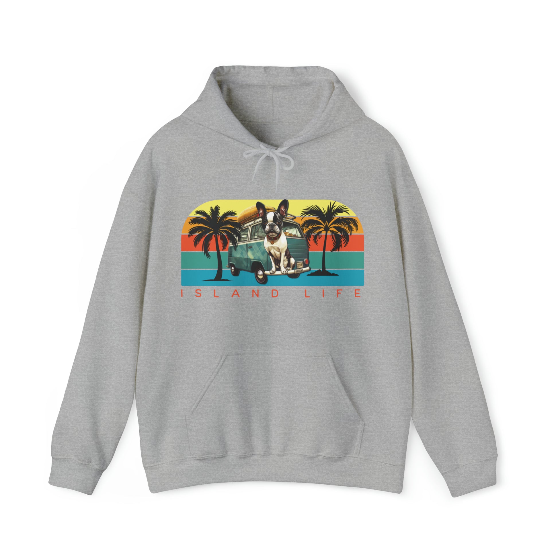 "Island Life" - Unisex Heavy Blend™ Hooded Sweatshirt - French Boston