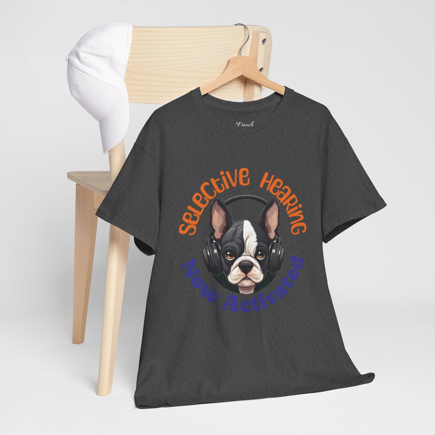 "Selective Hearing Now Activated" Unisex Heavy Cotton Tee