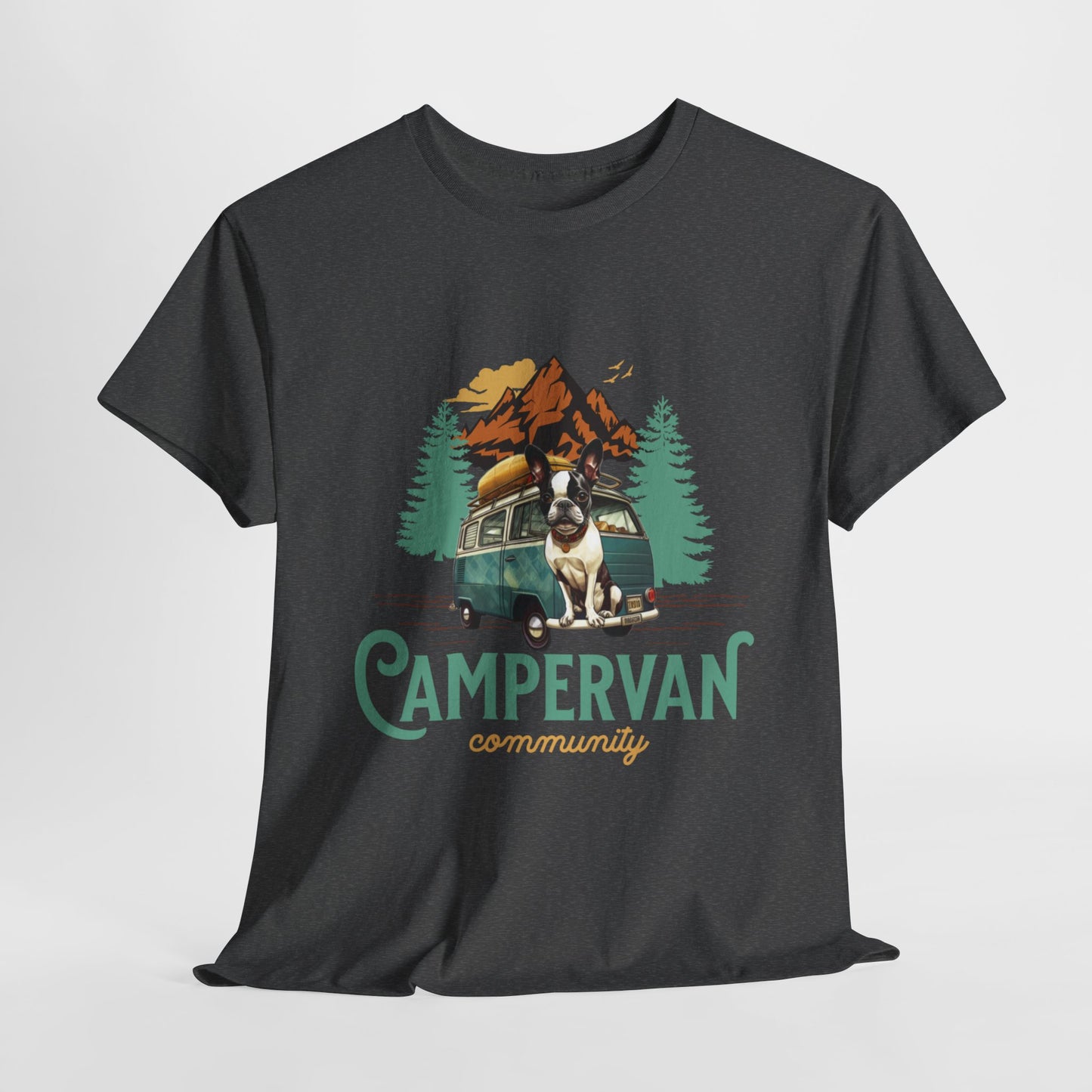 "Campervan Community" French Boston T-Shirt - 100% Cotton