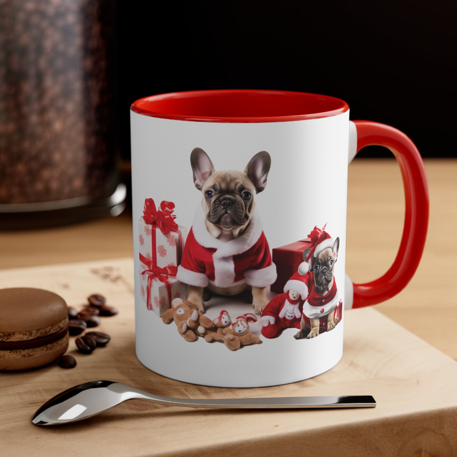 French Bulldog Santas Holiday Mug 11oz - French Boston