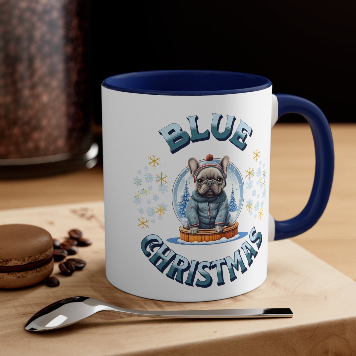 Cute Frenchbo Holiday Mug 11oz - French Boston