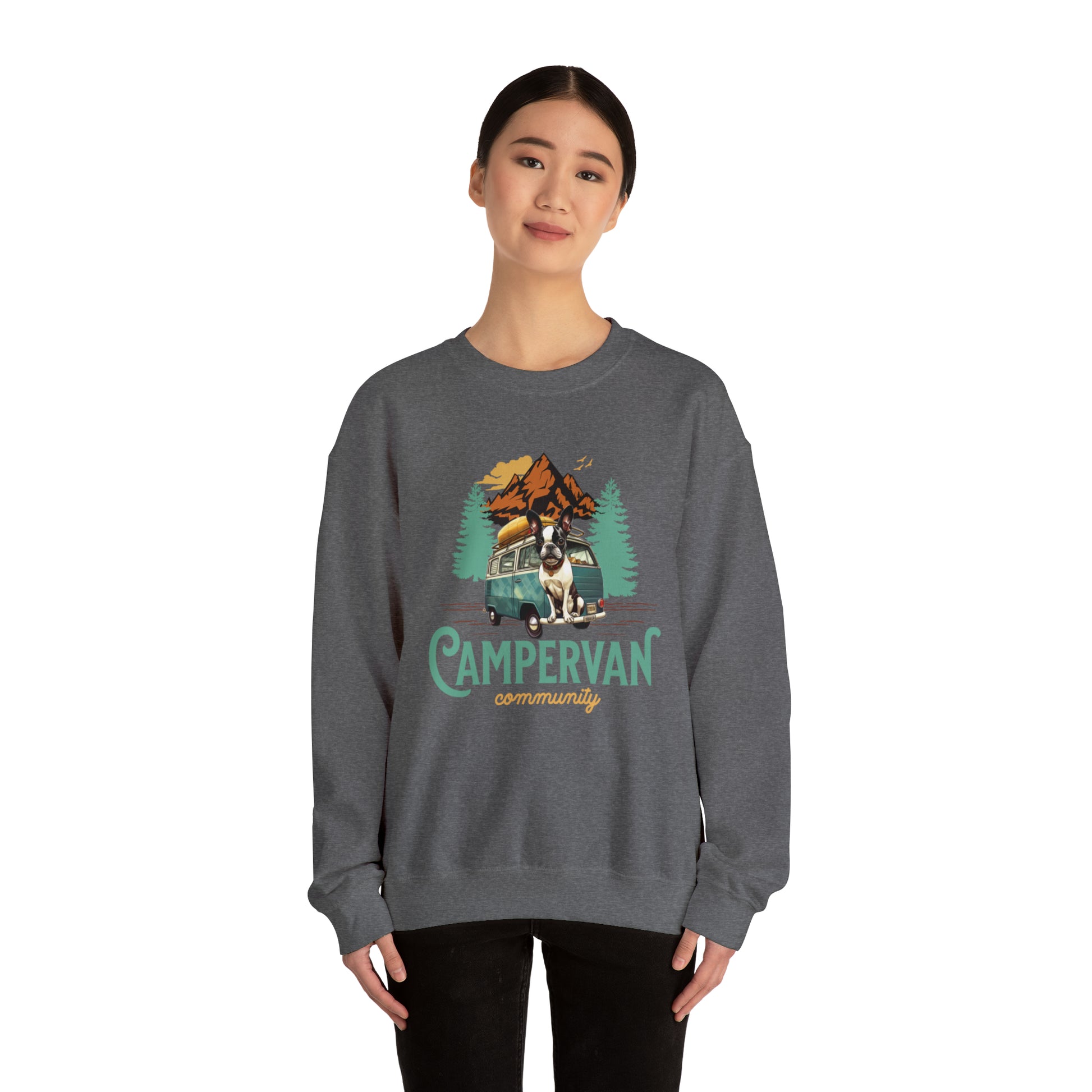 Campervan Community French Boston Unisex Crewneck Sweatshirt - French Boston