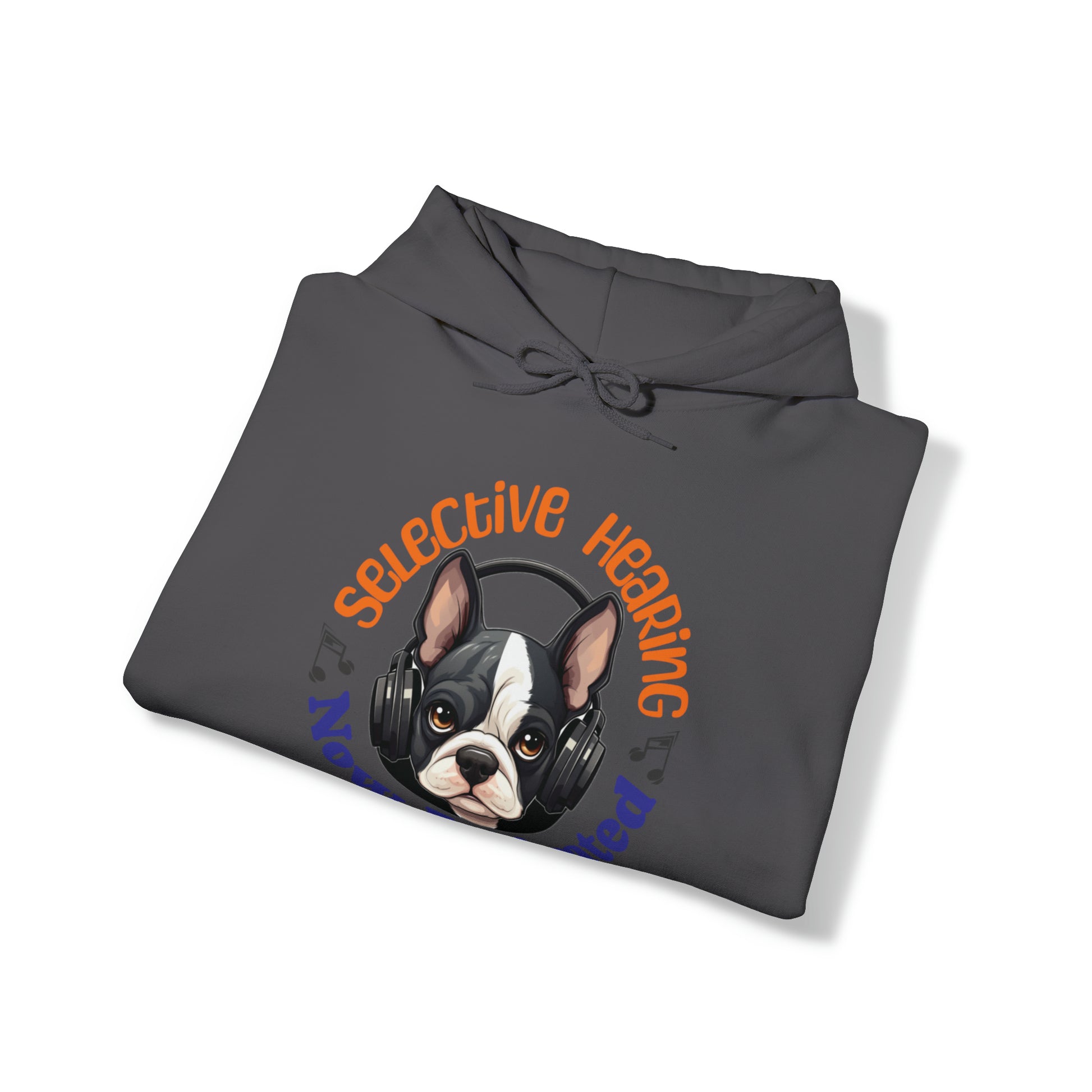 "Selective Hearing Now Activated" - Unisex Heavy Blend™ Hooded Sweatshirt - French Boston