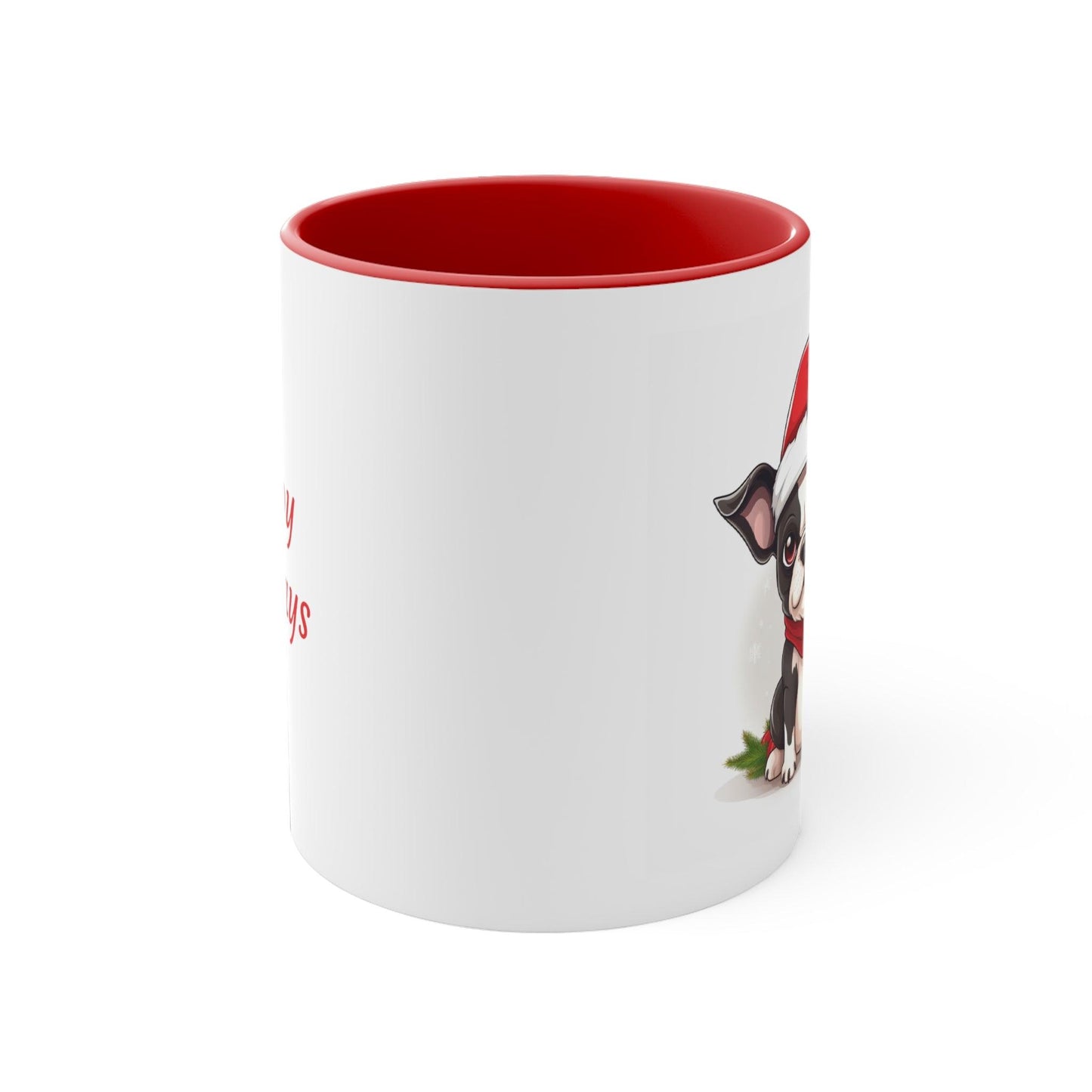 Cute Frenchbo Holiday Mug - French Boston