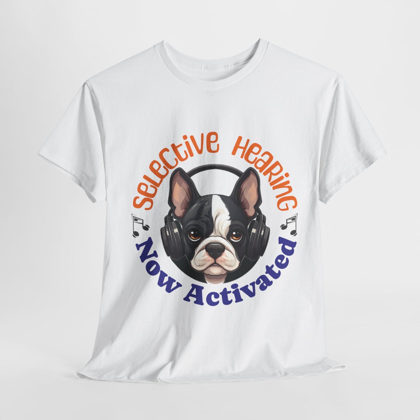 "Selective Hearing Now Activated" Unisex Heavy Cotton Tee