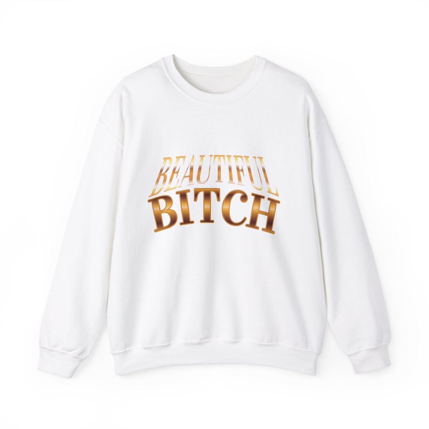 "Beautiful Bitch" - French Boston Funny Themed Sweatshirt - French Boston