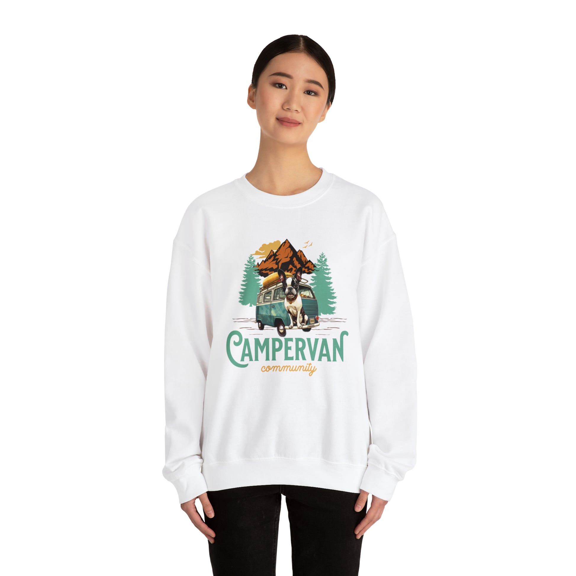 Campervan Community French Boston Unisex Crewneck Sweatshirt - French Boston