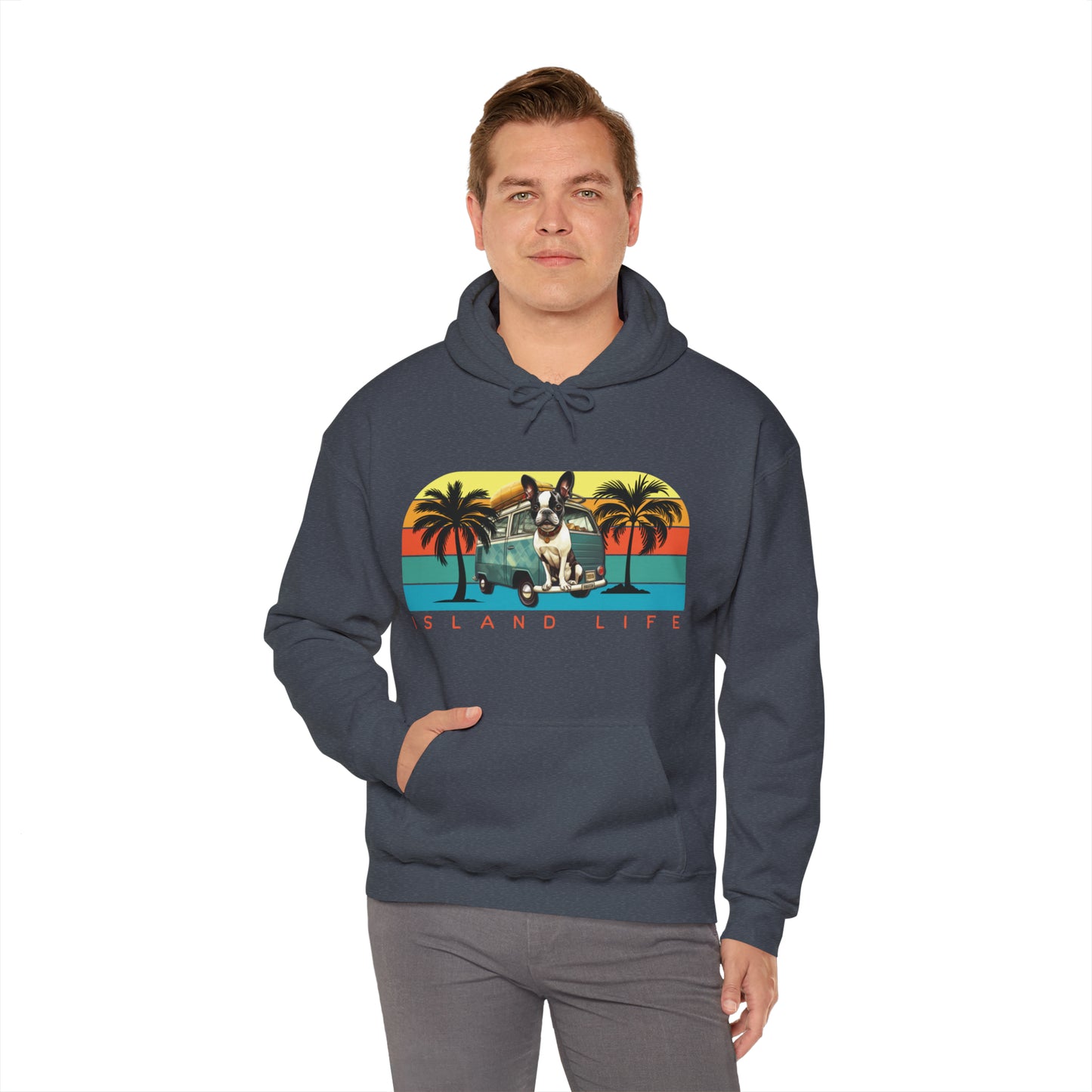 "Island Life" - Unisex Heavy Blend™ Hooded Sweatshirt - French Boston