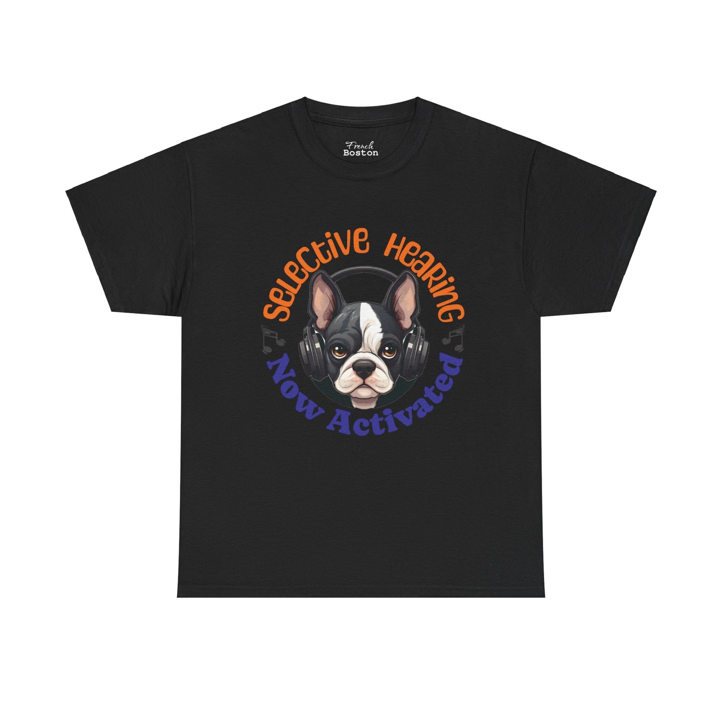 "Selective Hearing Now Activated" Unisex Heavy Cotton Tee