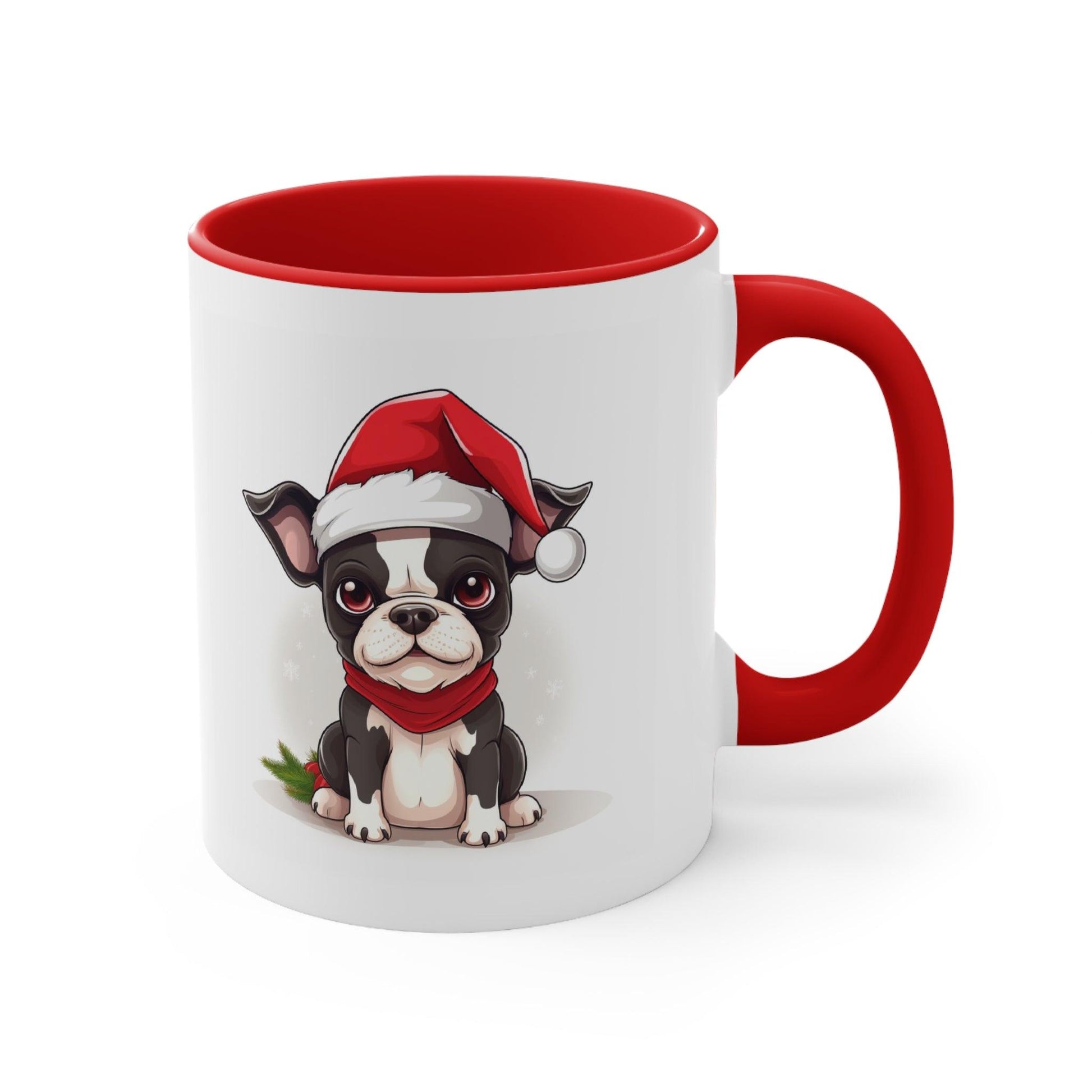 Cute Frenchbo Holiday Mug - French Boston