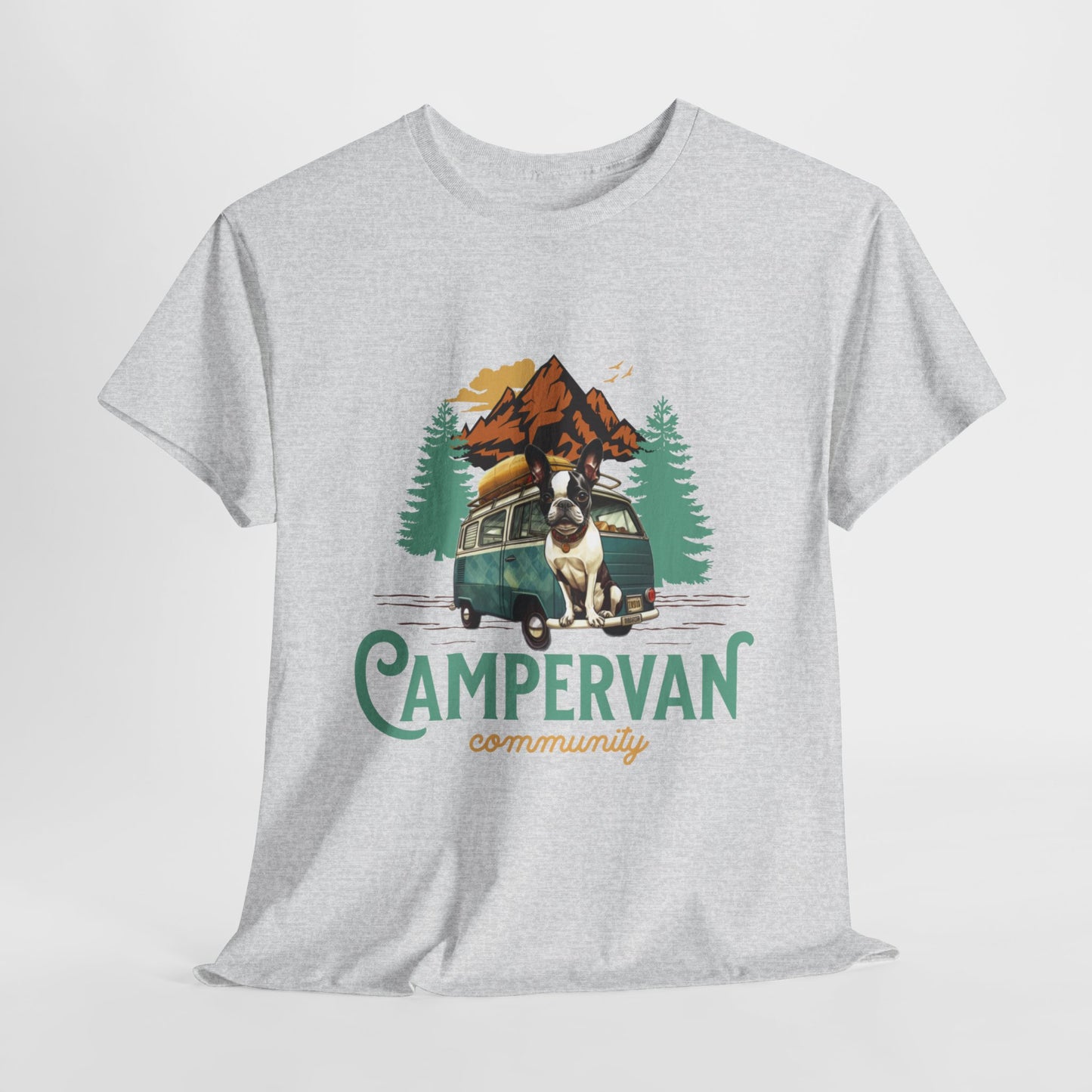 "Campervan Community" French Boston T-Shirt - 100% Cotton