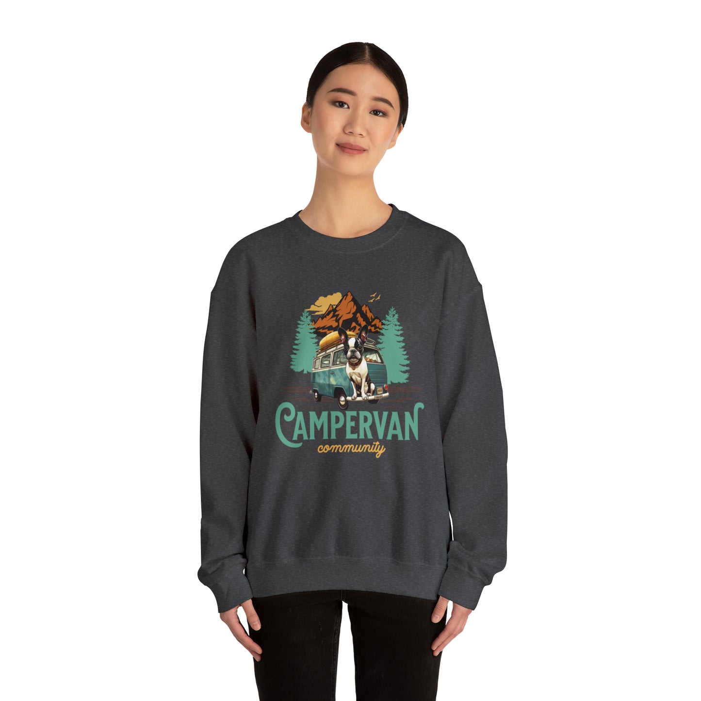 Campervan Community French Boston Unisex Crewneck Sweatshirt - French Boston