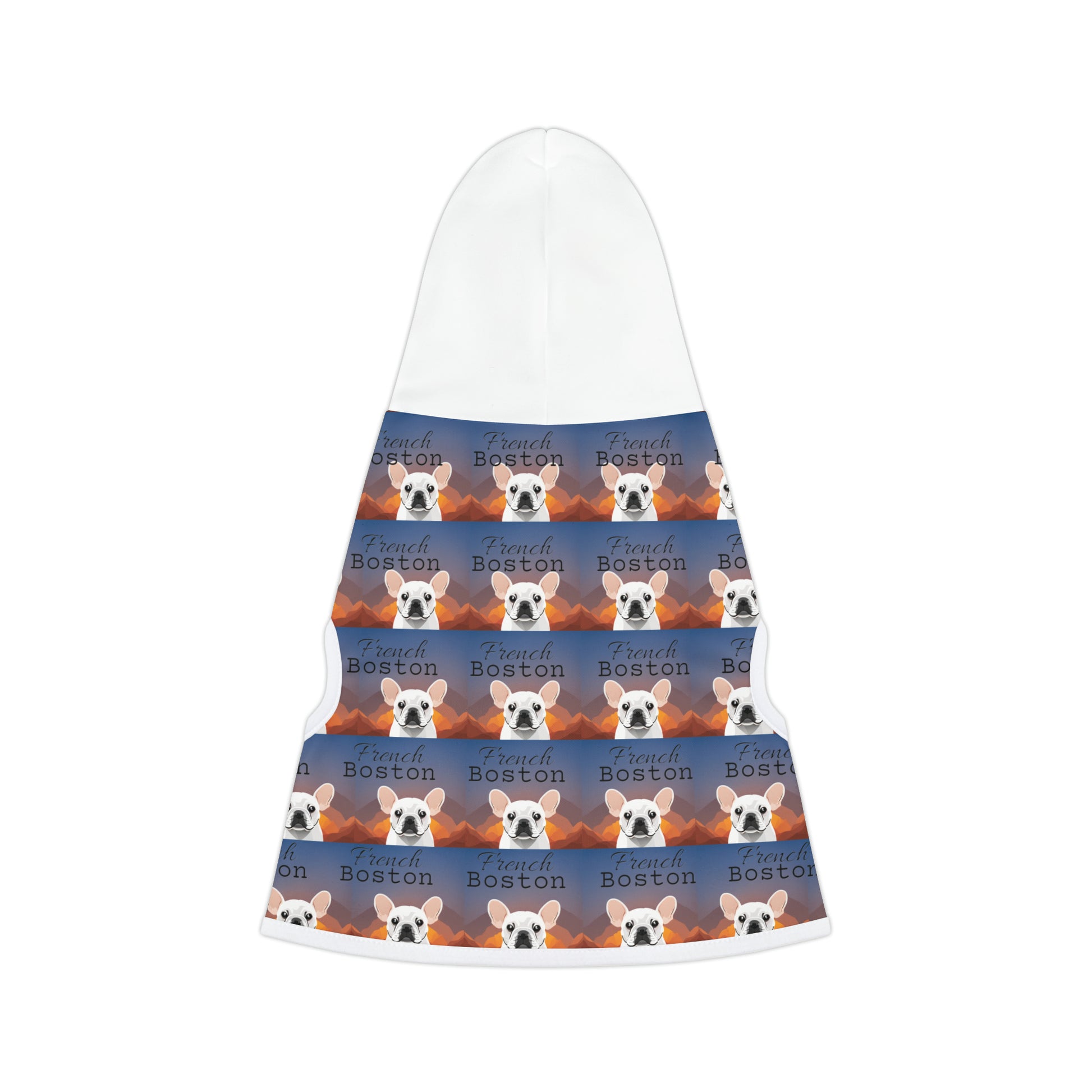 French Bulldog Pattern Pet Hoodie - French Boston Unique Design - French Boston