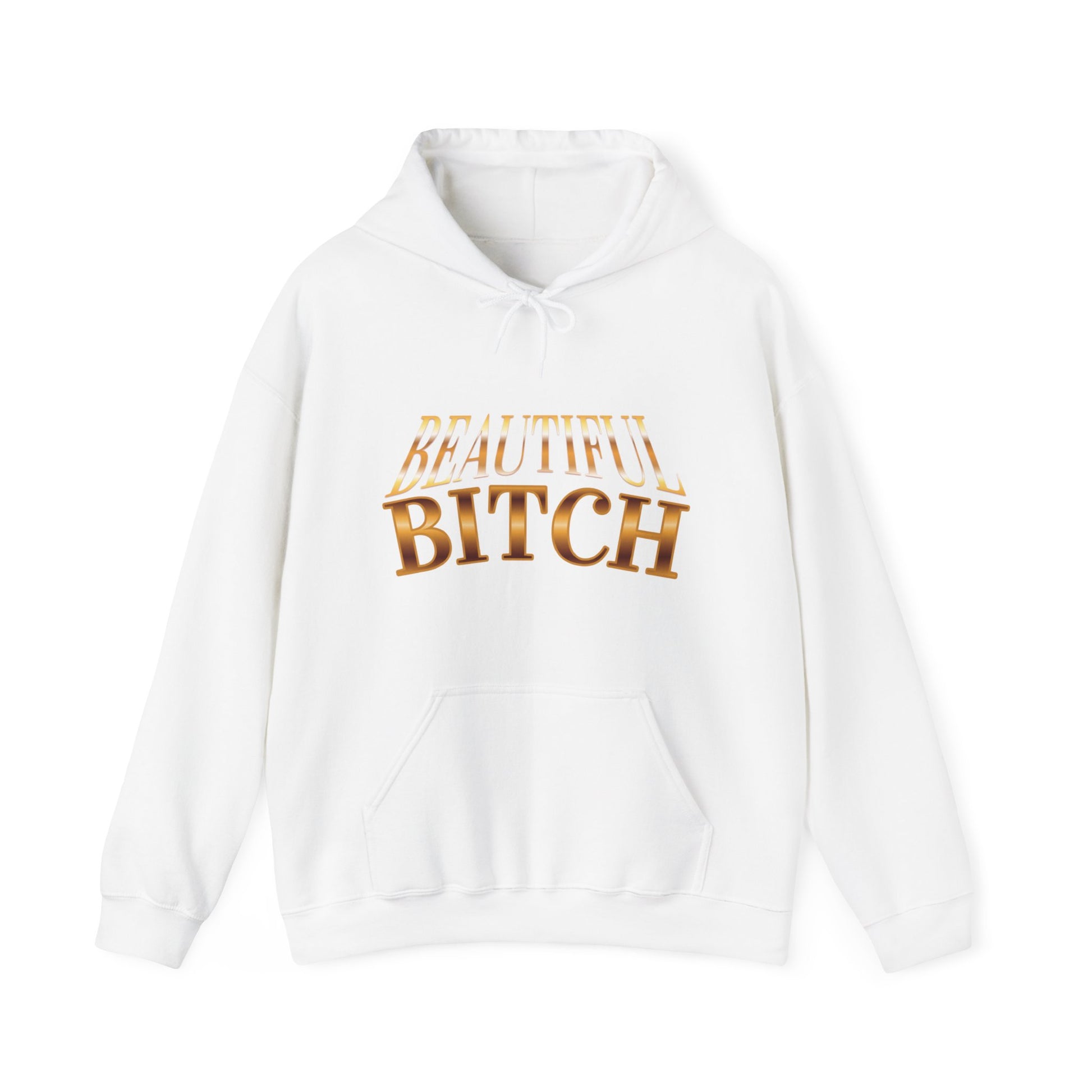 "Beautiful Bitch" - French Boston Unisex Heavy Blend™ Hooded Sweatshirt - French Boston