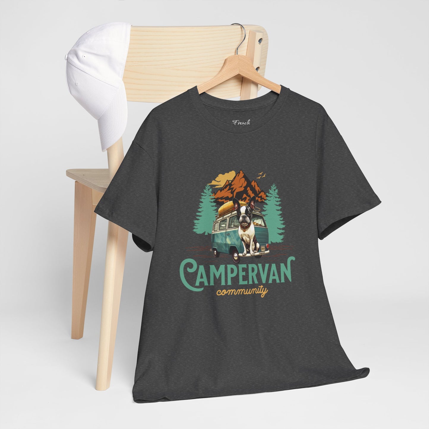 "Campervan Community" French Boston T-Shirt - 100% Cotton