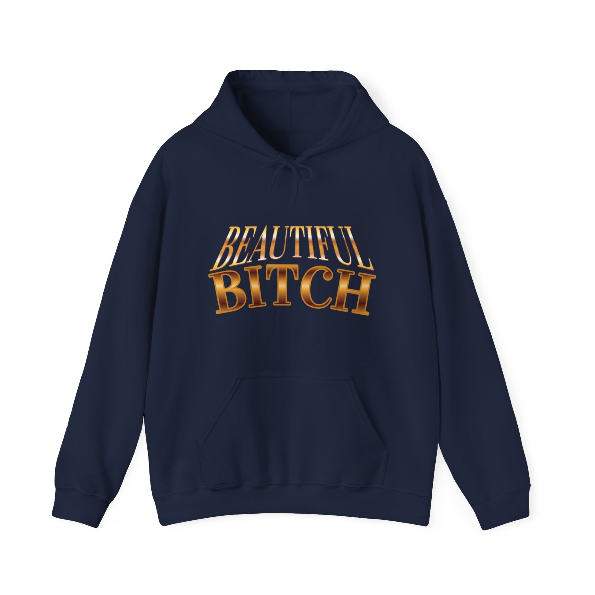 "Beautiful Bitch" - French Boston Unisex Heavy Blend™ Hooded Sweatshirt - French Boston