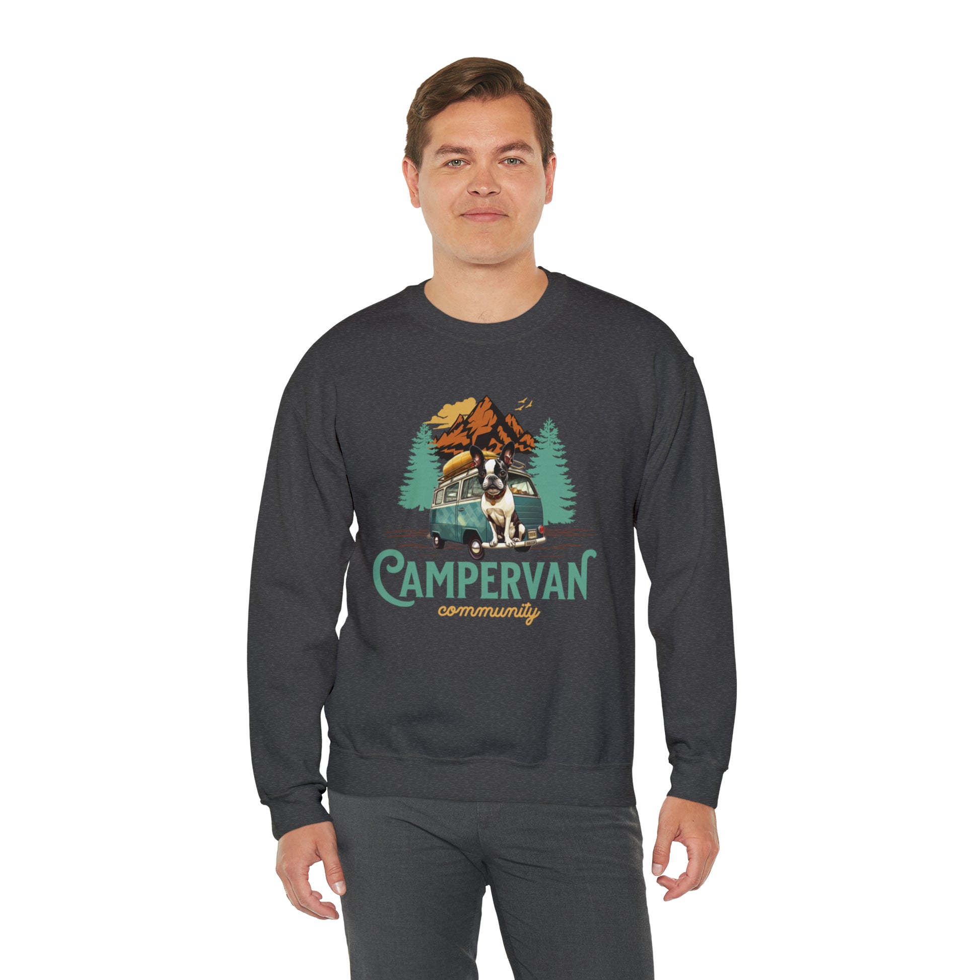 Campervan Community French Boston Unisex Crewneck Sweatshirt - French Boston