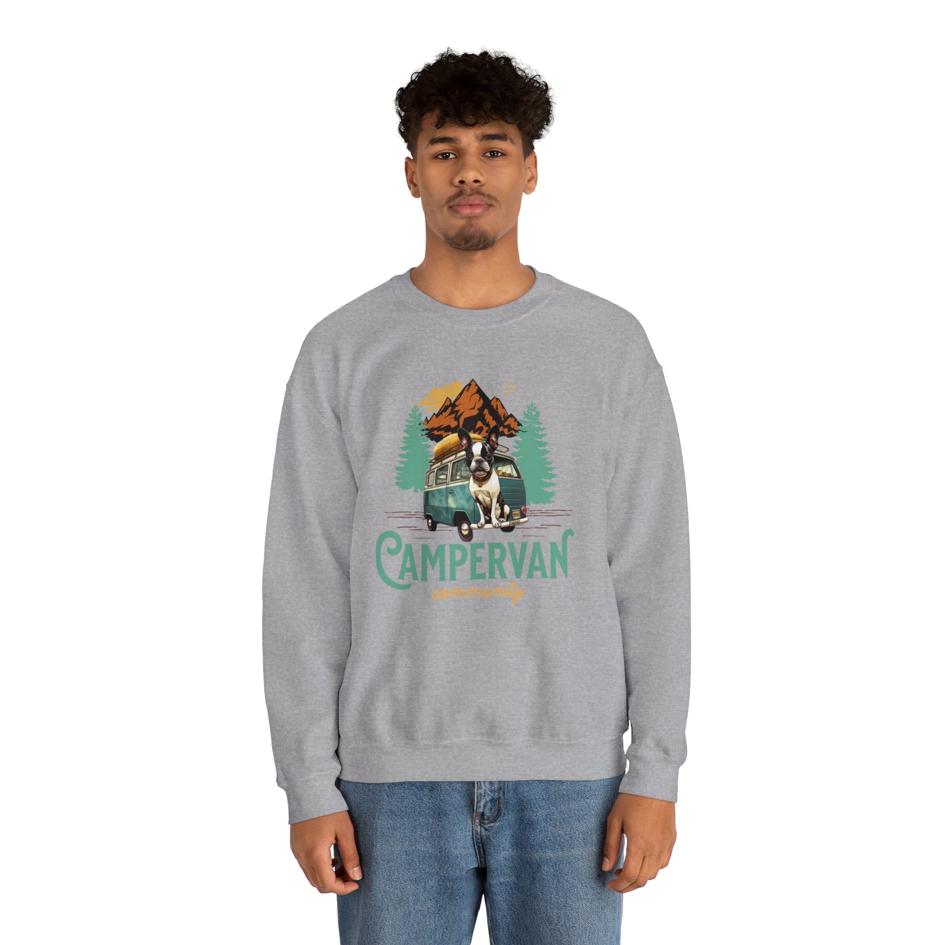 Campervan Community French Boston Unisex Crewneck Sweatshirt - French Boston