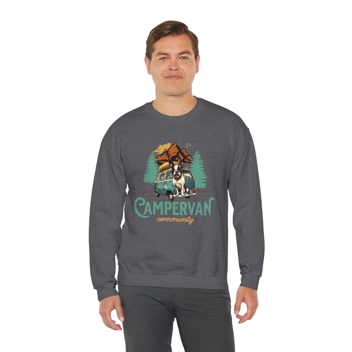 Campervan Community French Boston Unisex Crewneck Sweatshirt - French Boston