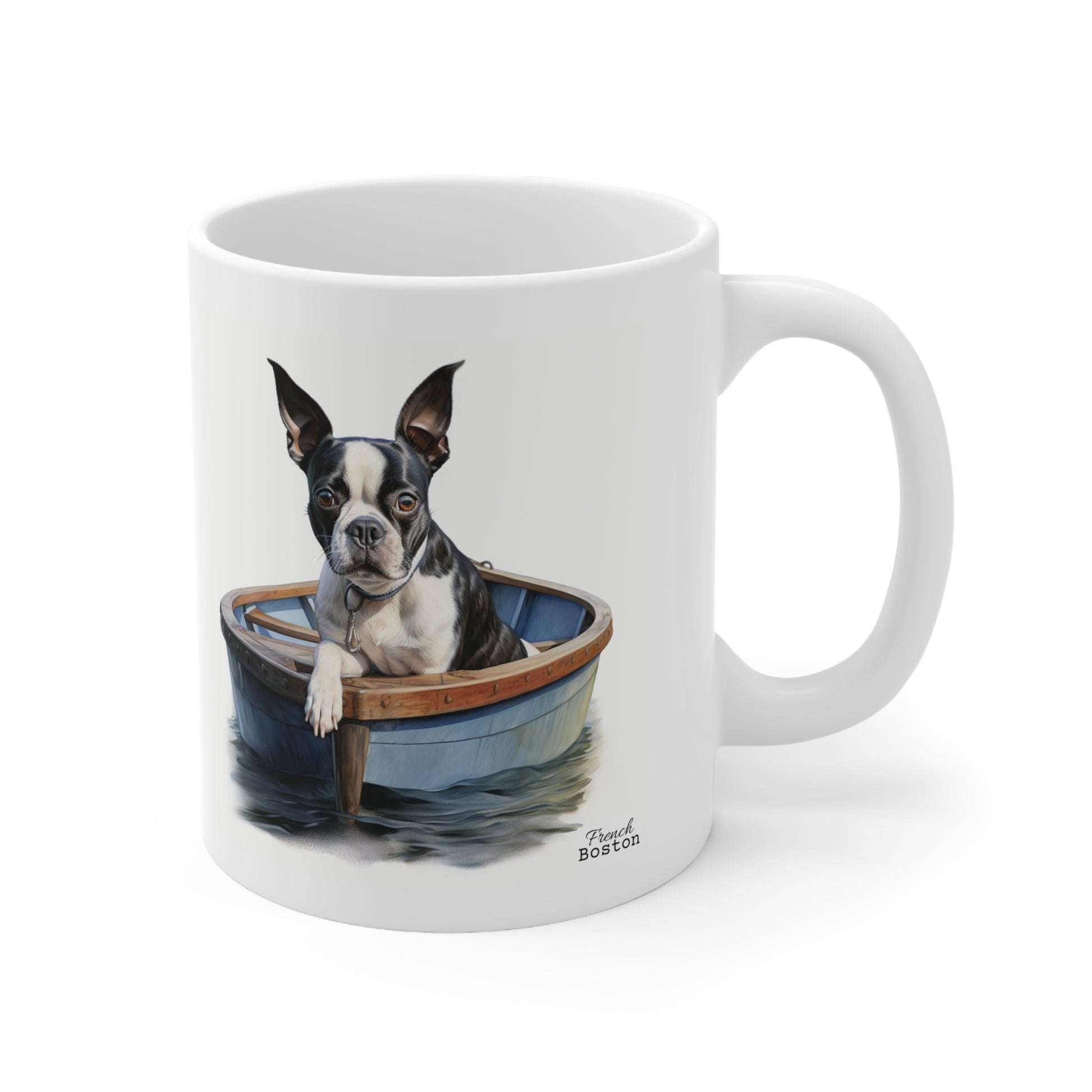 French Boston in Boat Ceramic Mug 11oz - French Boston