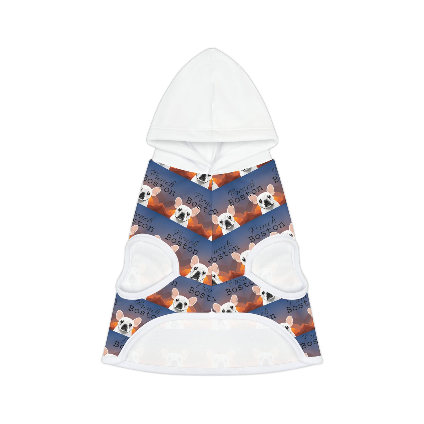 French Bulldog Pattern Pet Hoodie - French Boston Unique Design - French Boston