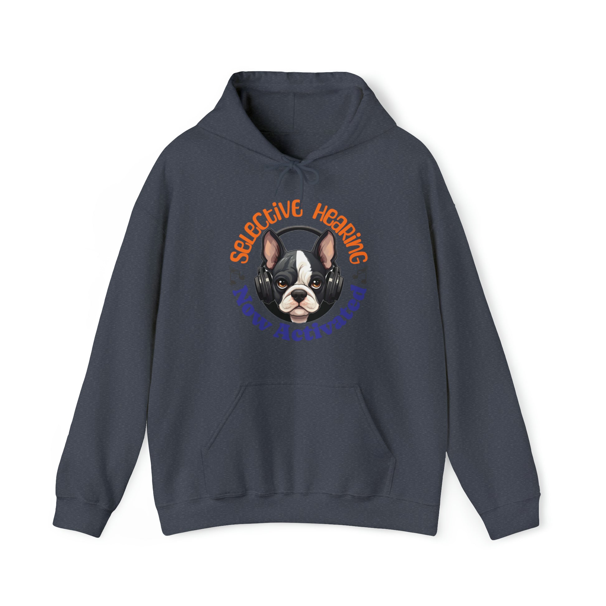 "Selective Hearing Now Activated" - Unisex Heavy Blend™ Hooded Sweatshirt - French Boston