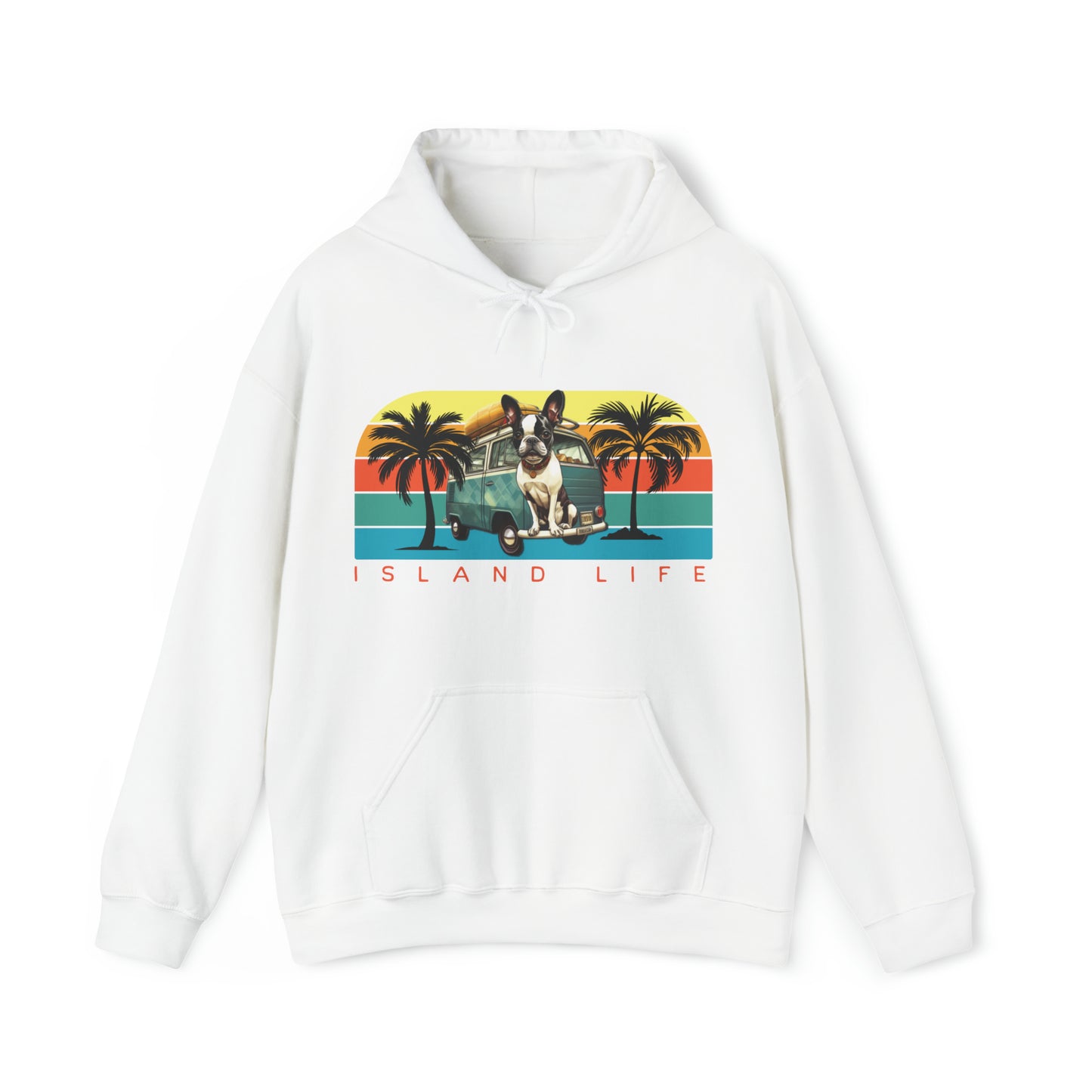 "Island Life" - Unisex Heavy Blend™ Hooded Sweatshirt - French Boston