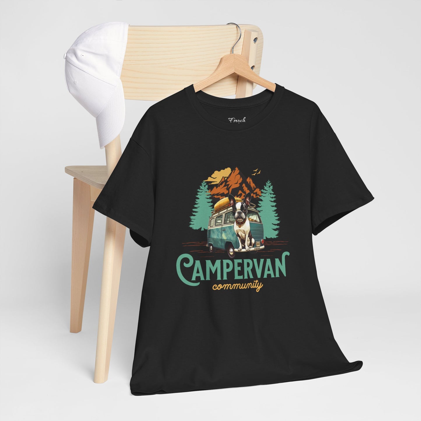 "Campervan Community" French Boston T-Shirt - 100% Cotton