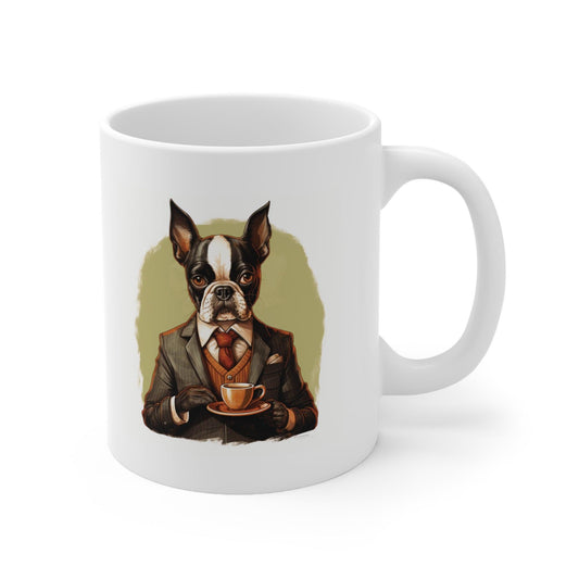 American Gentleman French Boston Ceramic Mug 11oz - French Boston